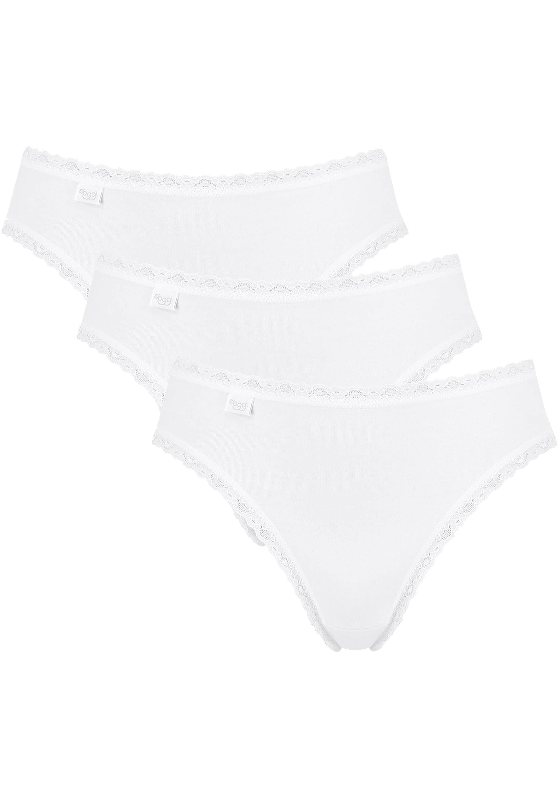 Image of sloggi Taillenslip "24/7 Cotton Lace" 3er Pack, mit edler Spitze und flachen Nähten