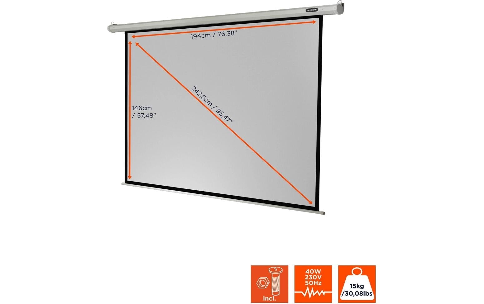 Celexon Motorleinwand »Eco 200x150cm«
