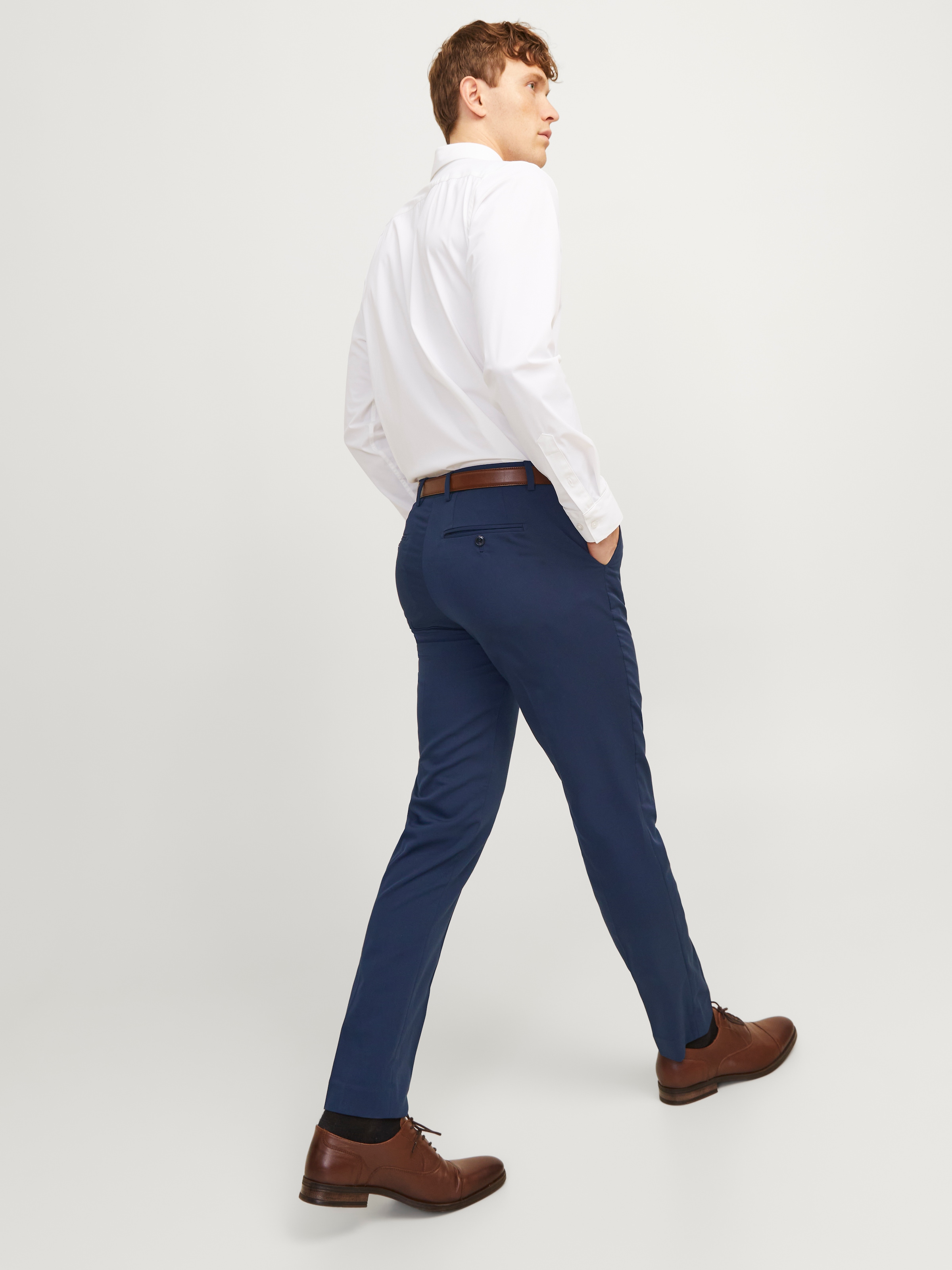 Jack & Jones »JPRFRANCO  Hose mit schmalem Bein und cleanem Look«  meliert, modisch, slim fit, Kunstfaser