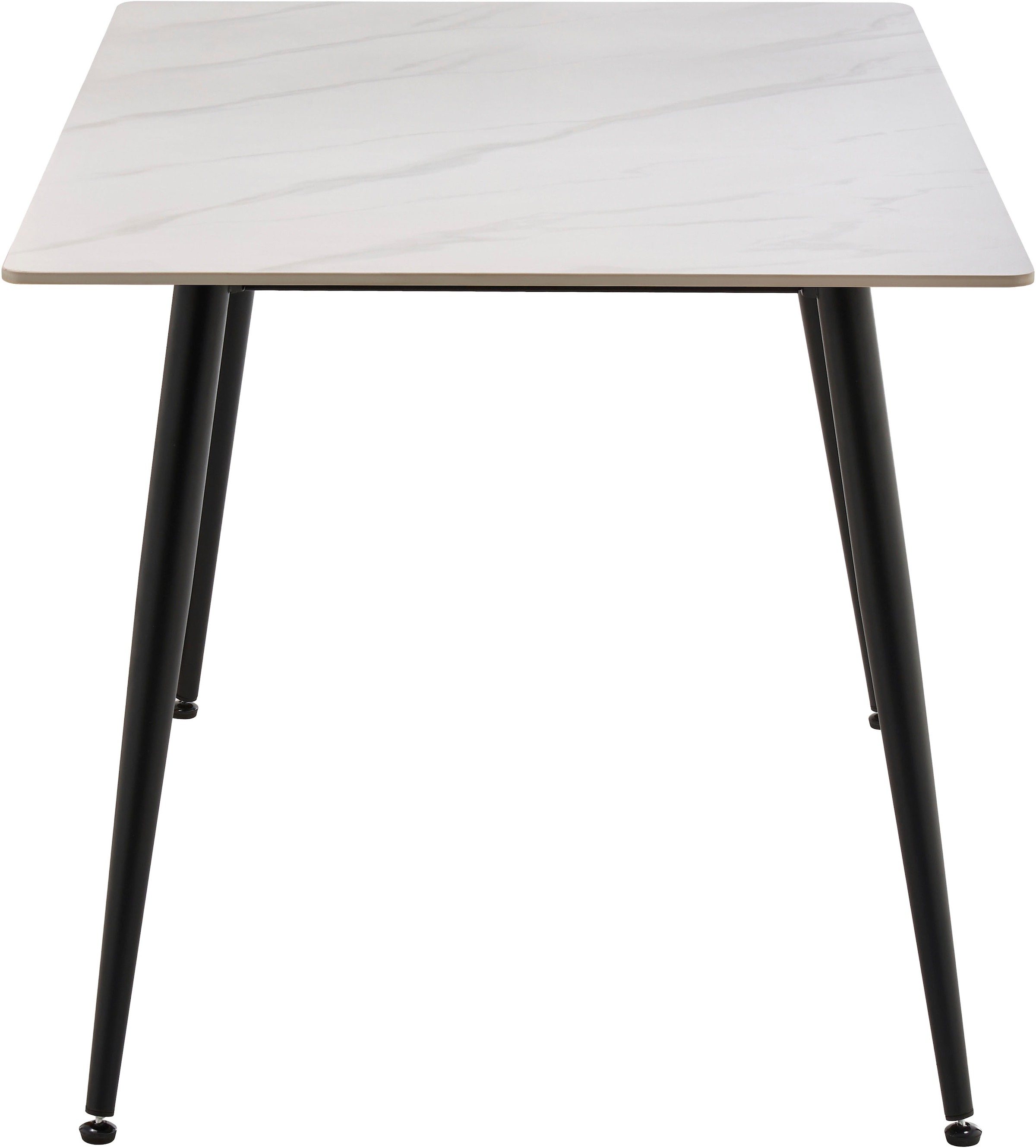 GOODproduct Esstisch »Juniper« 1 Stk. tlg. Tisch 140x80cm in Sinterstein-Keramikoptik für bis zu 6 Personen