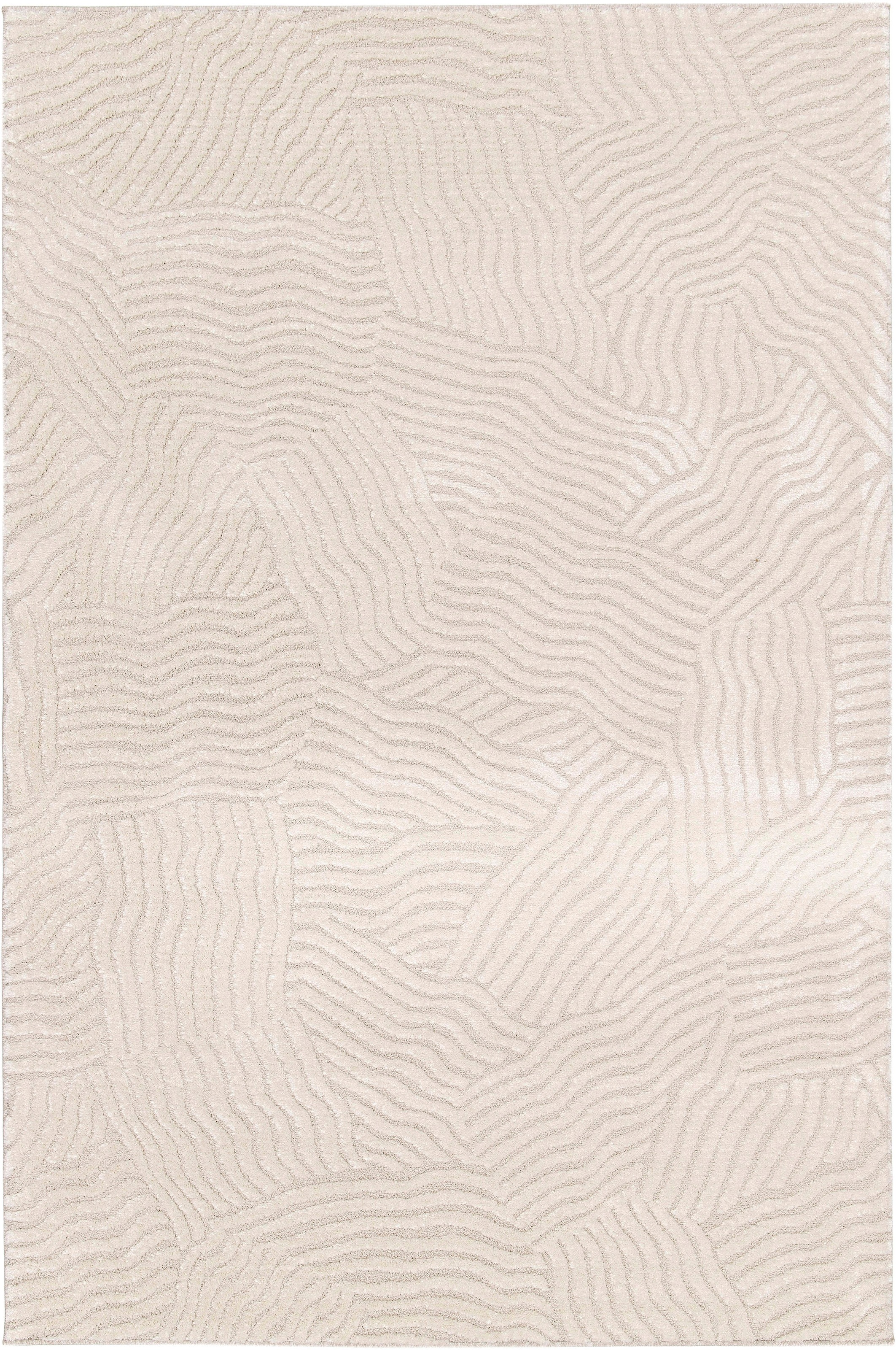 Image of GOODproduct Teppich "Segovia, Supersoft, 3D- Design, weiche Haptik, modernes Design" rechteckig 9 mm Höhe Hoch-Tief-Struktur, Wohnzimmer, Esszimmer, Schlafzimmer