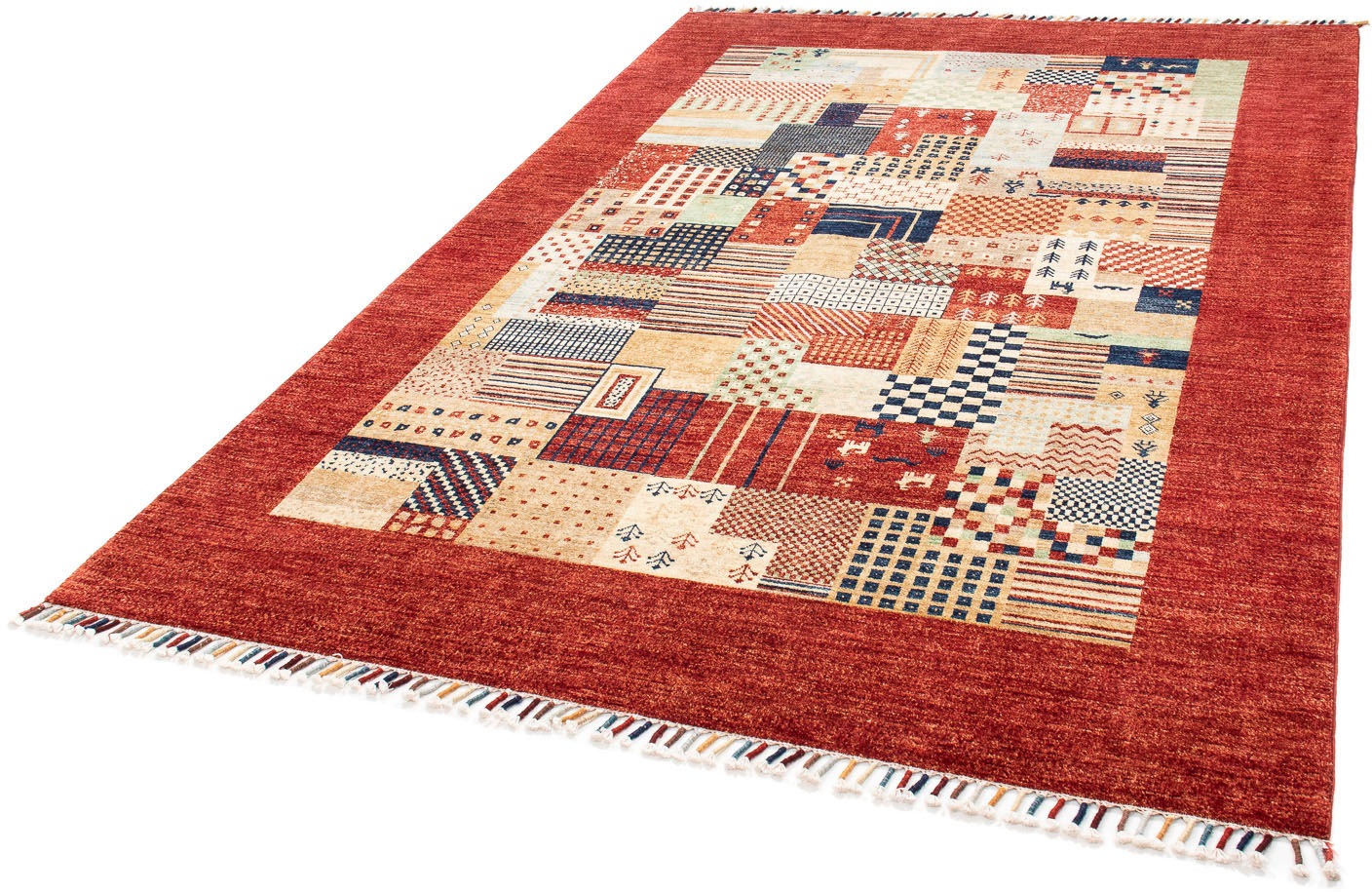 Image of morgenland Orientteppich »Ziegler - 243 x 171 cm - dunkelrot«, rechteckig, 6 mm Höhe, Wohnzimmer, Handgeknüpft, Einzelstück mit Zertifikat bei Ackermann Versand Schweiz