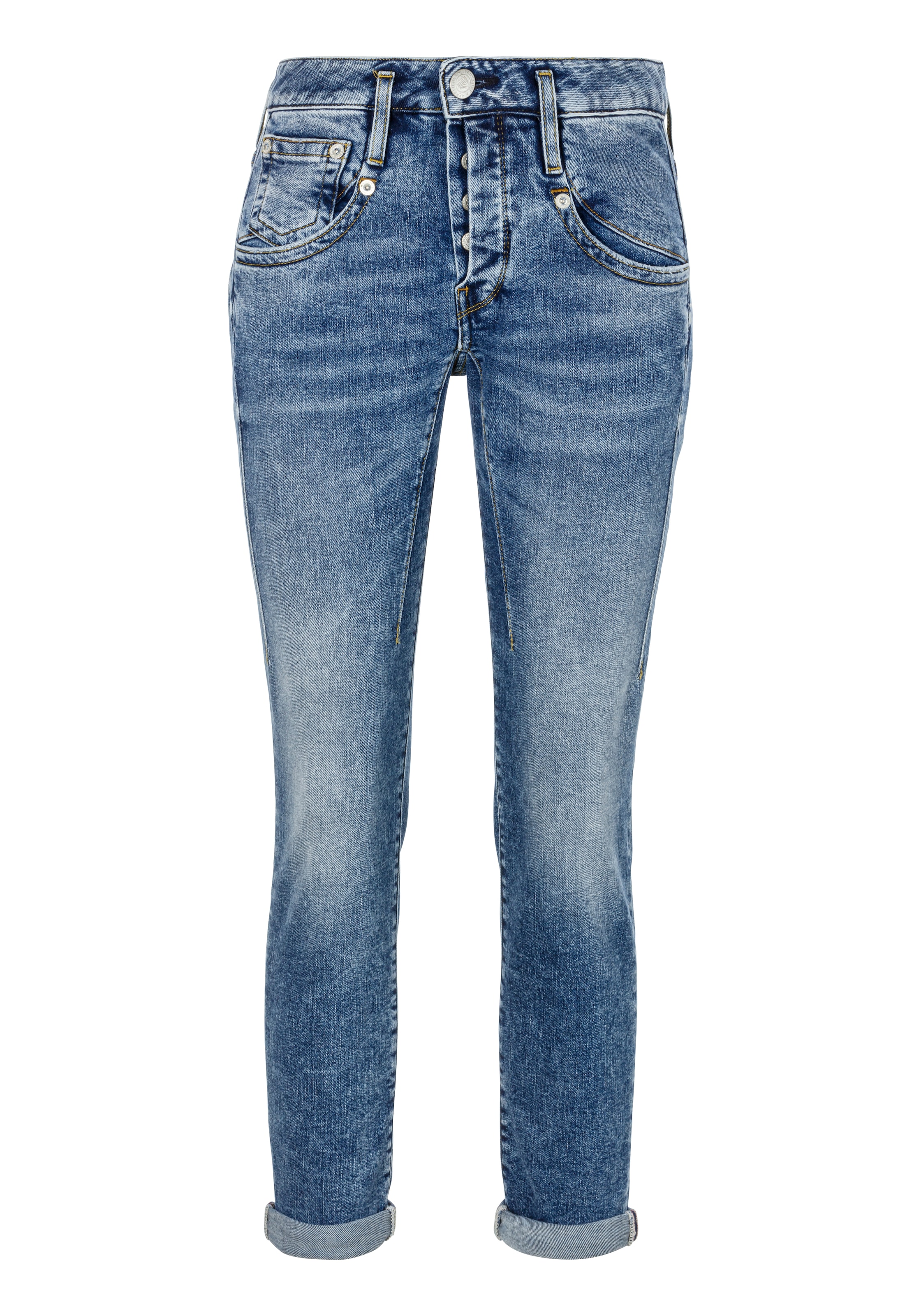 Herrlicher 7/8-Jeans »Shyra Cropped Denim«, mit umgeschlagenem Saum