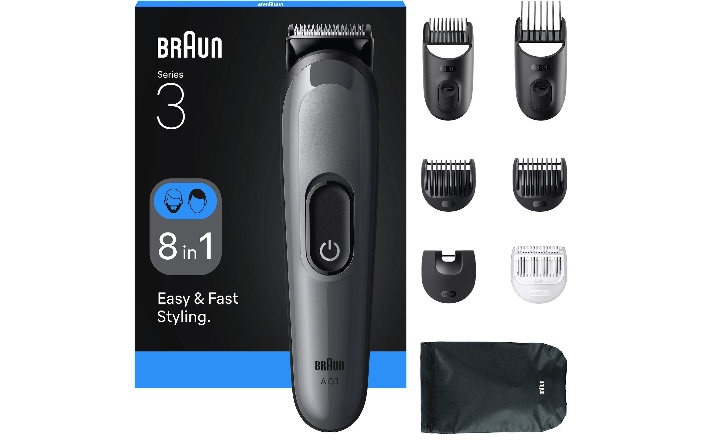 Braun Elektrorasierer »Series 3 All-In-One Styler AIO3540«