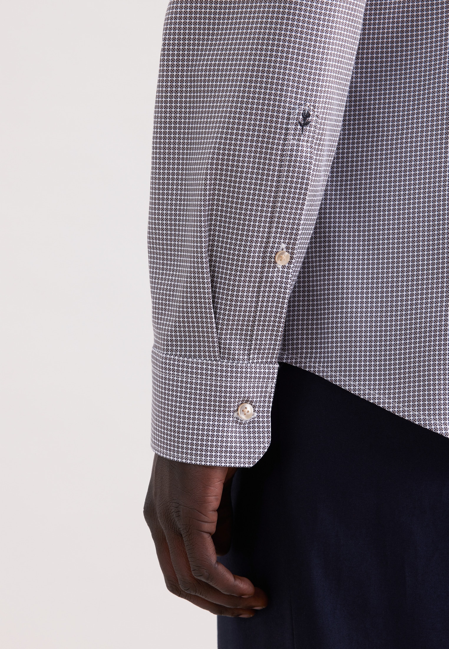 seidensticker Businesshemd »Schwarze Rose« X-Slim 1/1 Kentkragen Druck