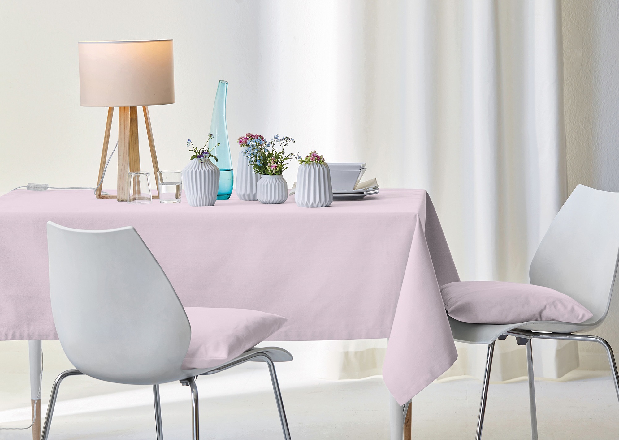 APELT Tischdecke "4362 Rips-Uni" Wasser- und Schmutzabweisend
