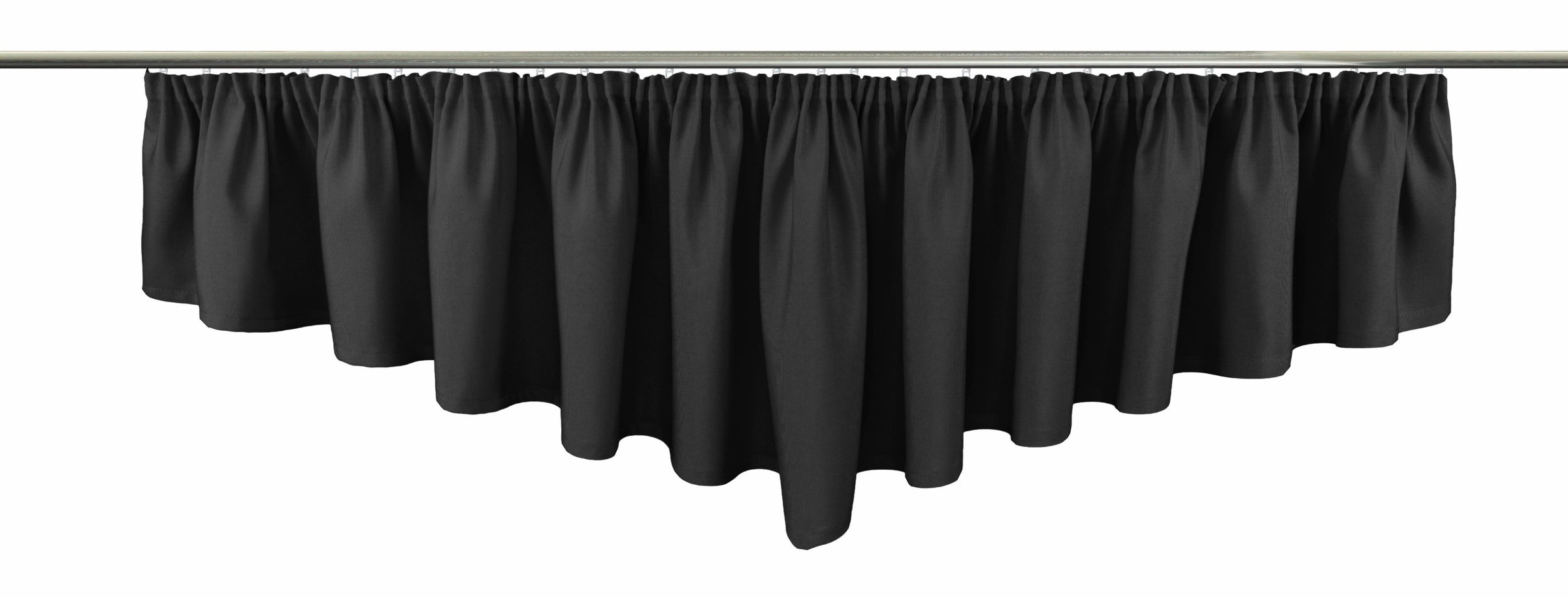 Image of VHG Querbehang »Gerti«, (1 St.), Fertigmass, Leinenoptik, Landhaus, mit Spitze, blickdicht, Deko, Uni, Basic, blau, monochrom, gewebt, verschiedene Grössen bei Ackermann Versand Schweiz