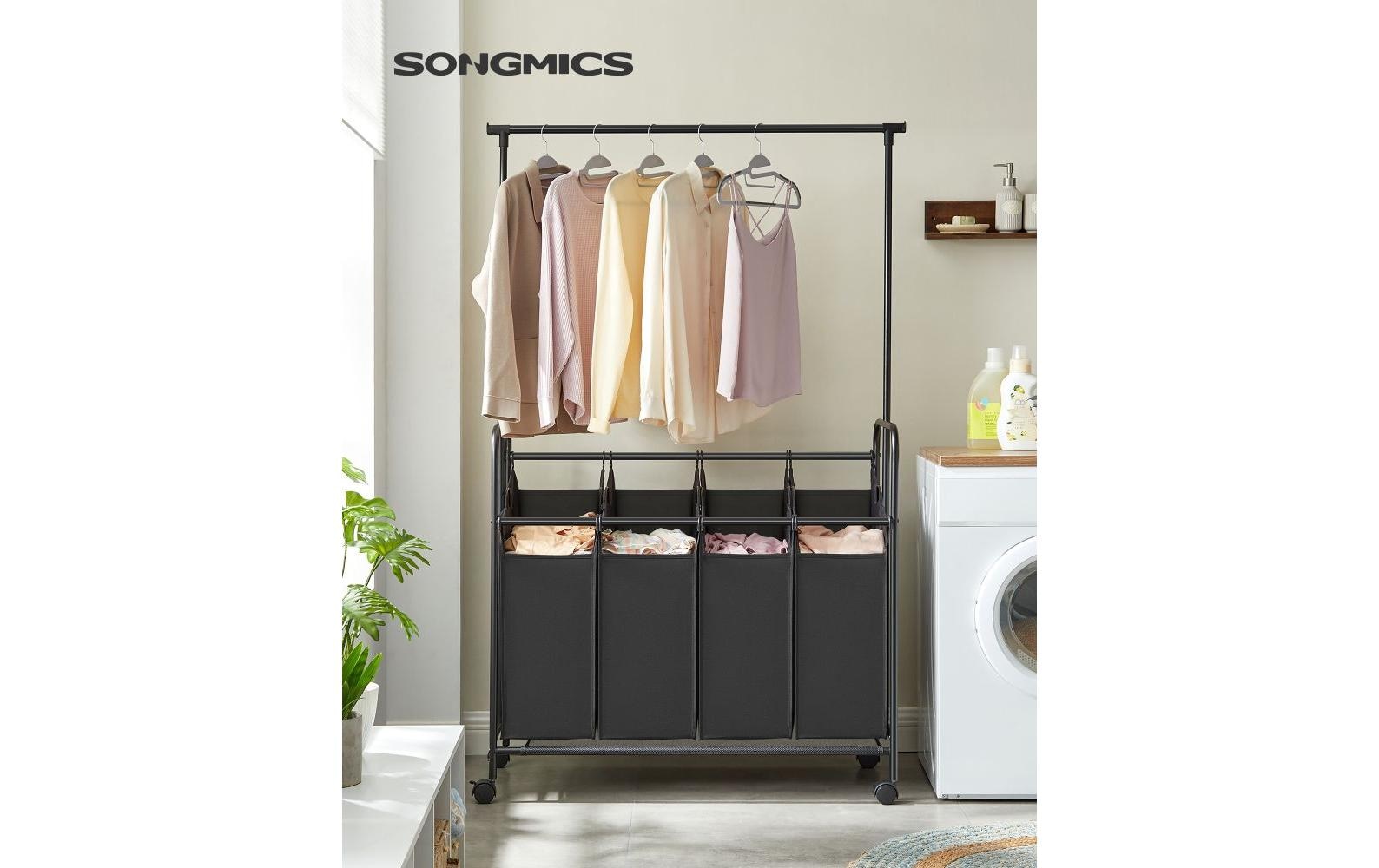 SONGMICS Wäschekorb »50 l Schwarz«