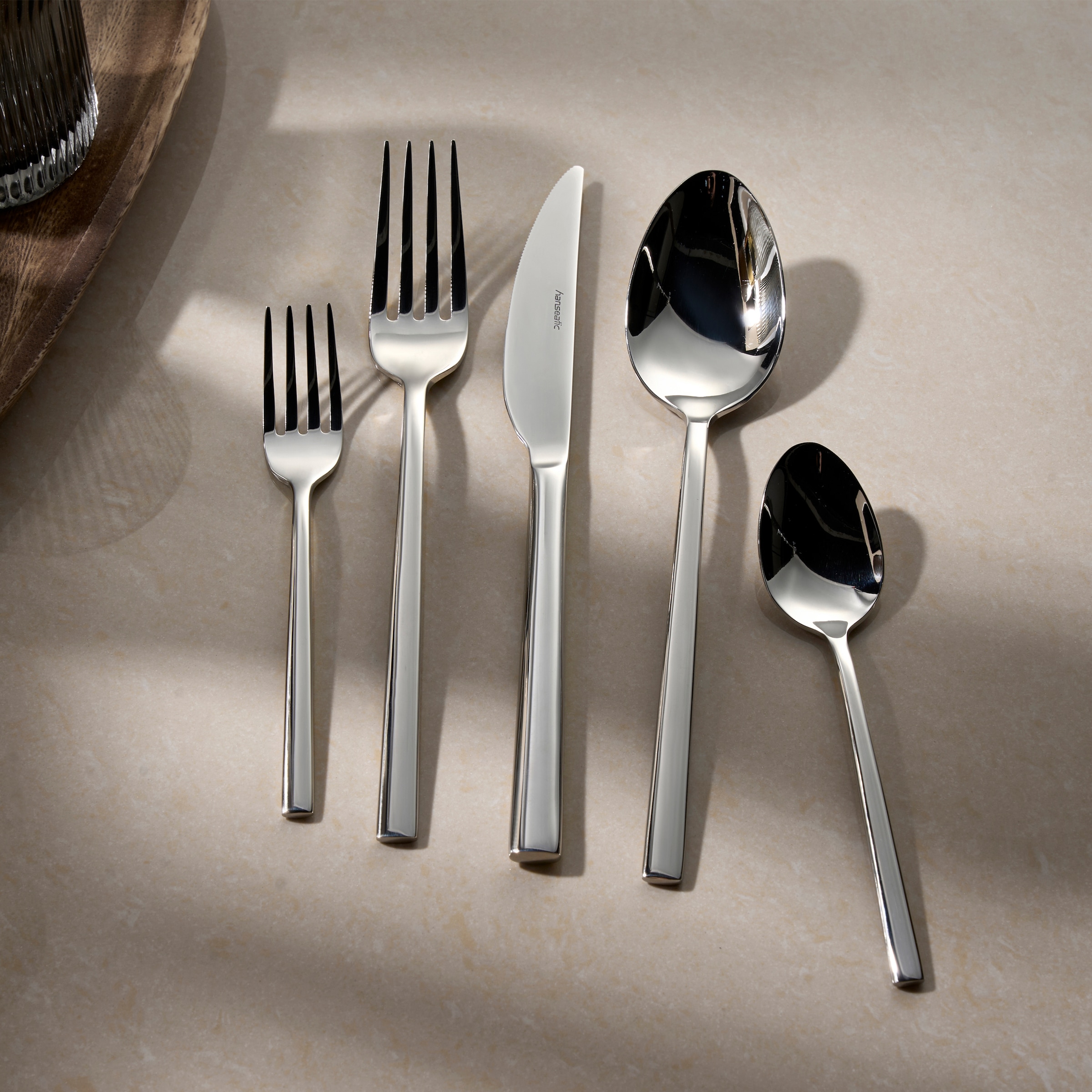 Hanseatic Besteck-Set »SMART, glänzend« leichtes und minimalistisches Design