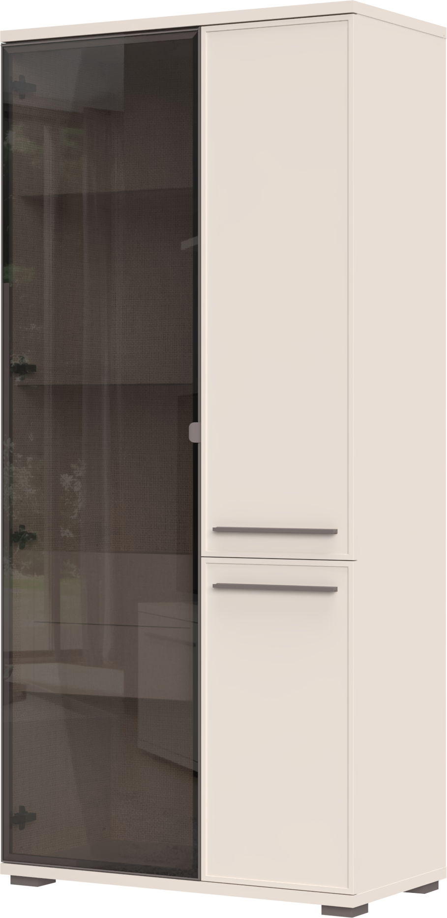 Image of GOODproduct Vitrine "Opera, Showcase mit Parsol-Sicherheitsglas im modernen Look" UV lackiert, Soft Close Funktion, Höhenverstellbare Füsse