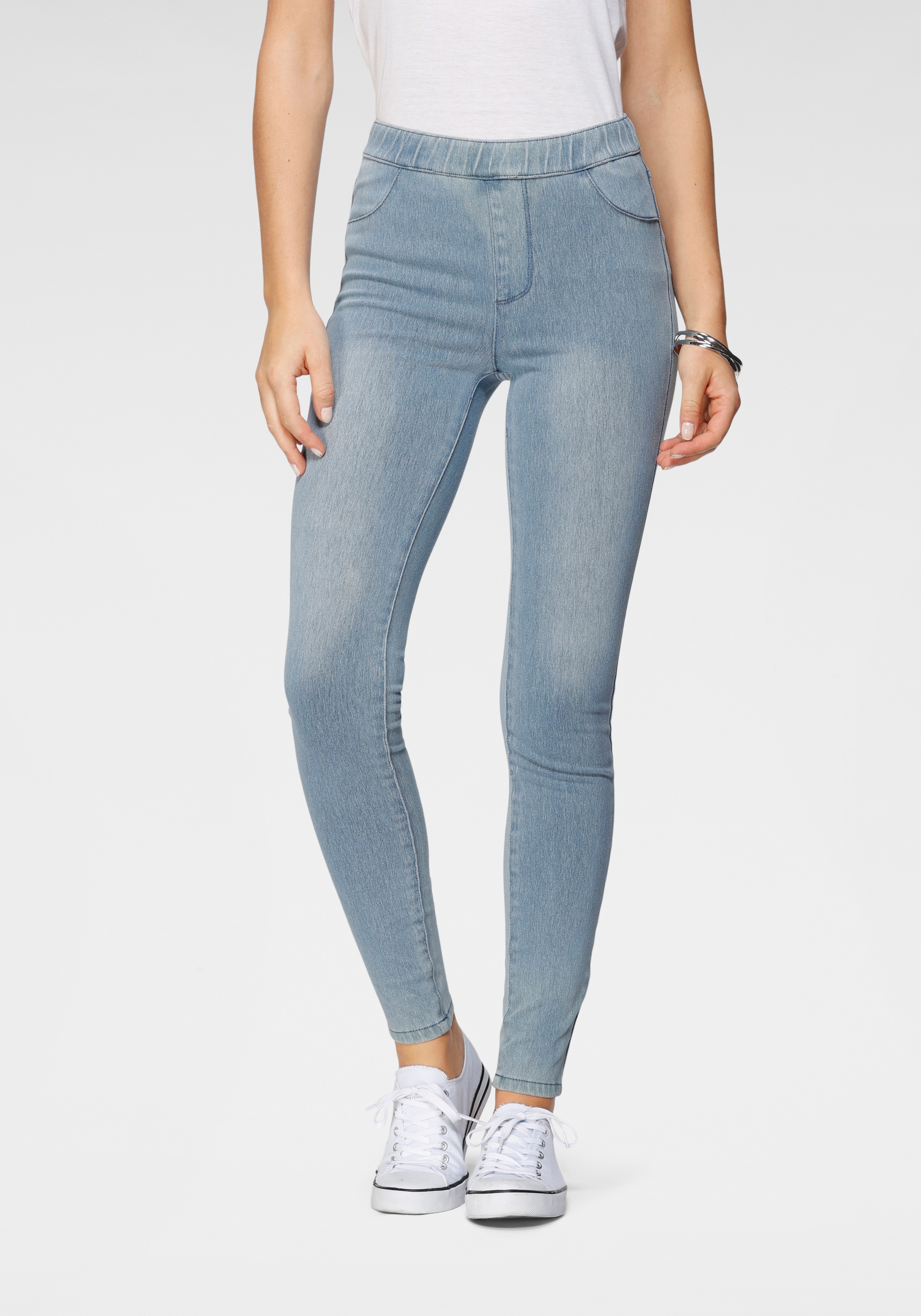 Jogg Pants »High Waist«, in Denim-Optik