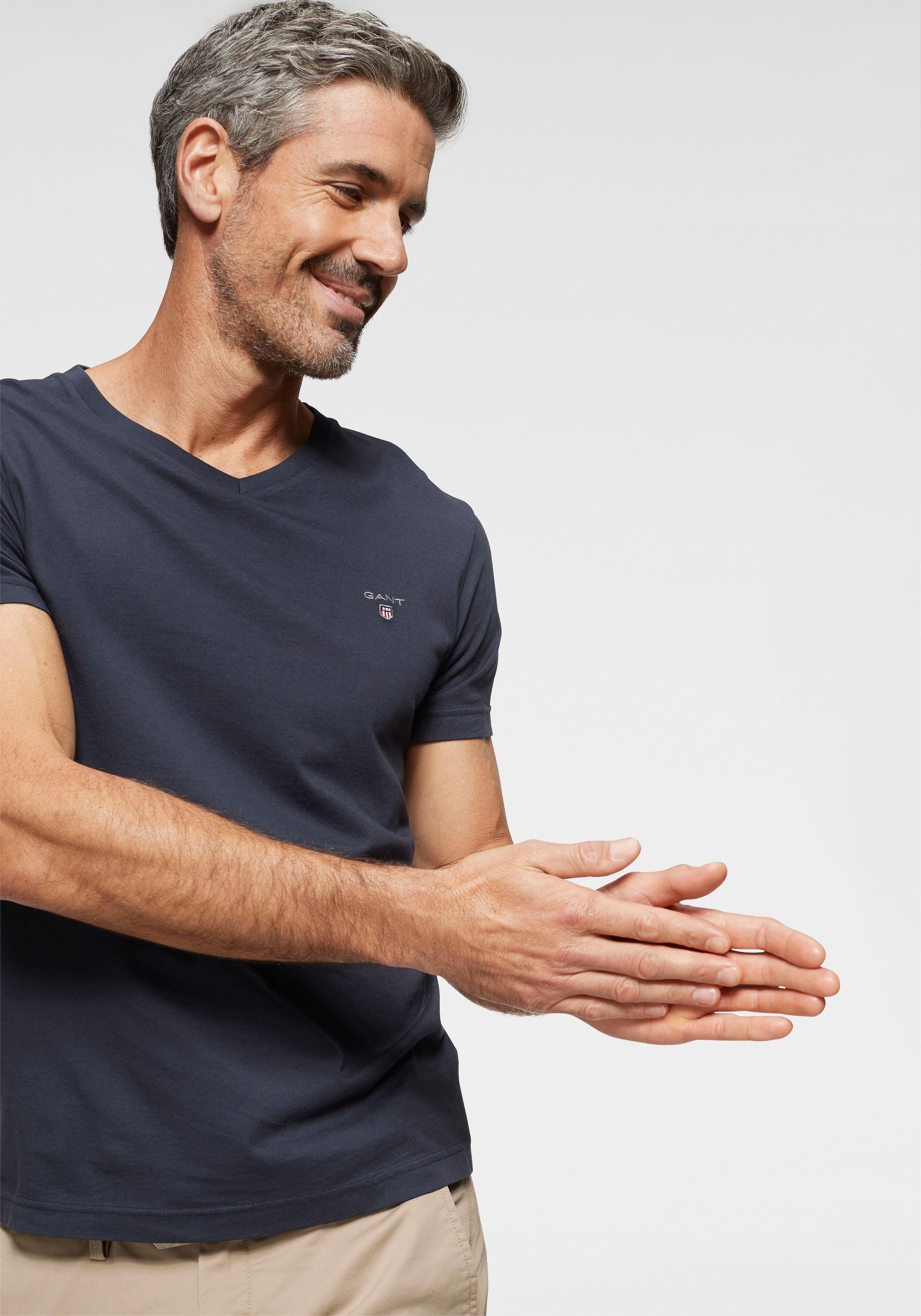 Gant V-Shirt, mit Blende kaufen