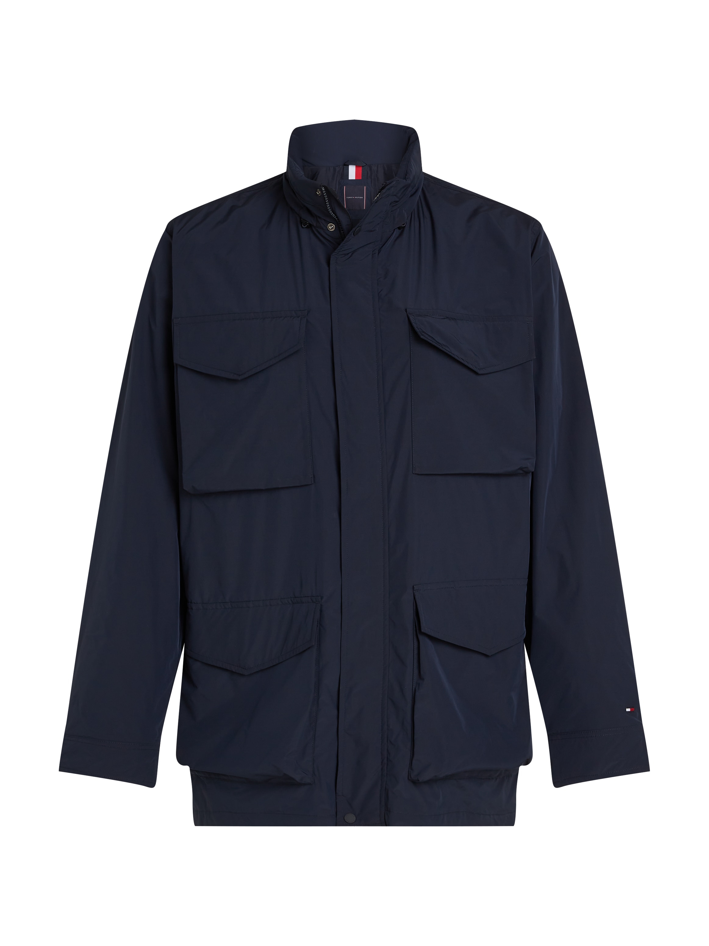 Tommy Hilfiger Big & Tall Allwetterjacke »BT-LW PACKABLE FIELD JACKET-B«, in Grossen Grössen, Logostickerei