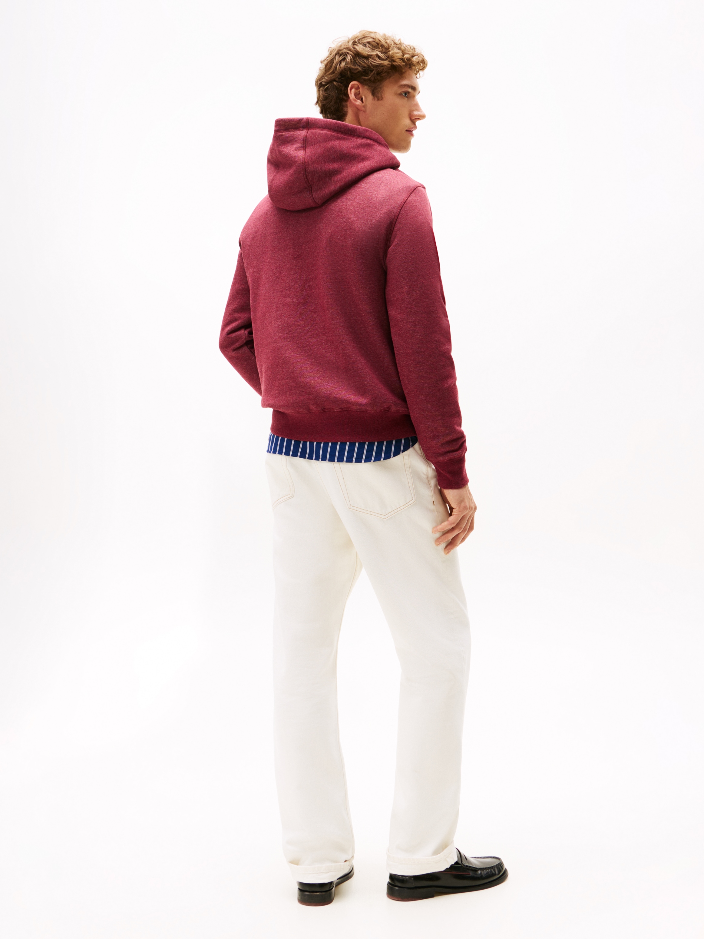 Tommy Hilfiger Kapuzensweatshirt »TOMMY LOGO HOODY mit Kapuze und Kängurutasche«, unifarben, casual, regular fit, Baumwollmix, Kapuze