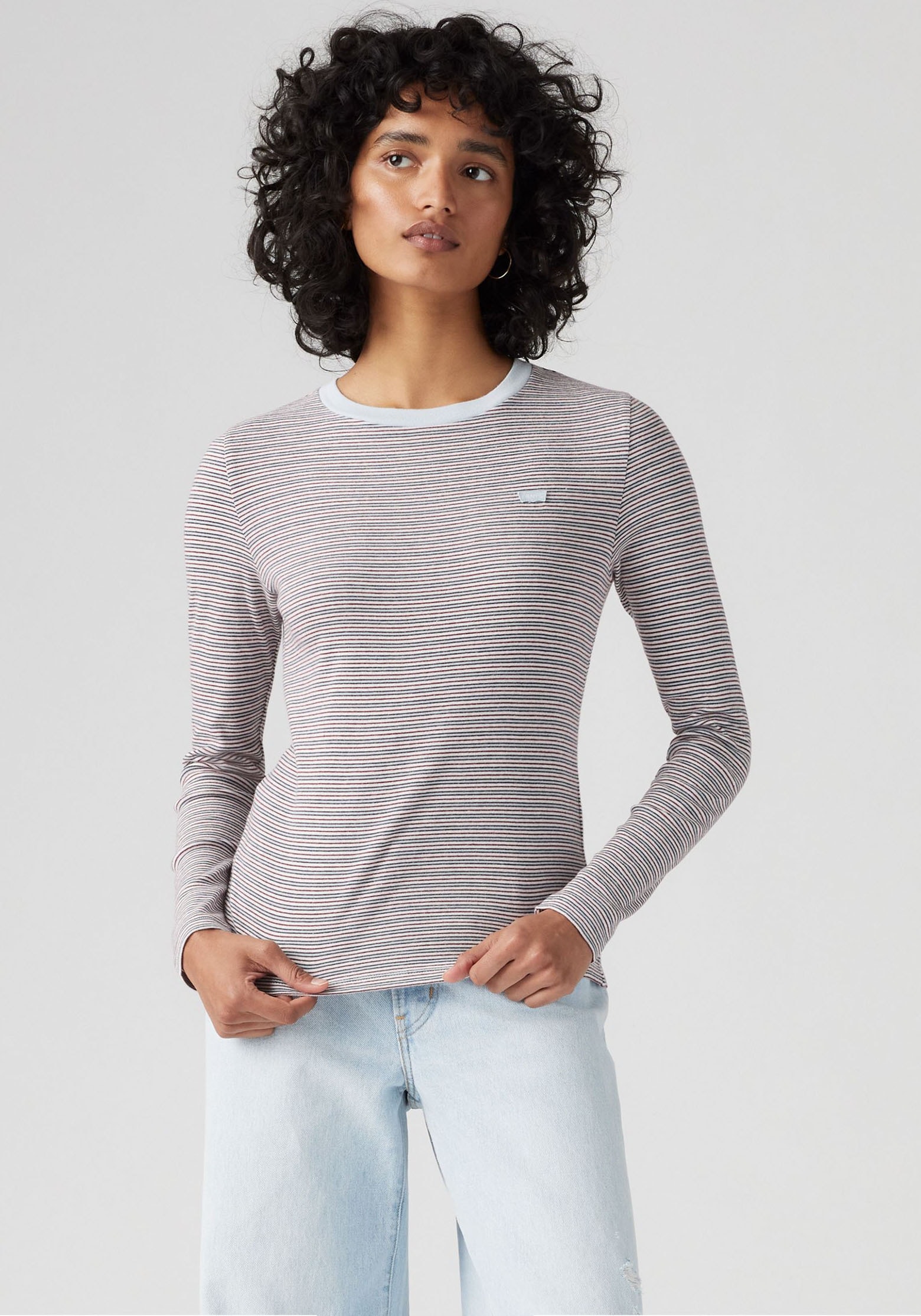 Levi's® Langarmshirt »ESSENTIAL HM LS TEE«, mit Streifen