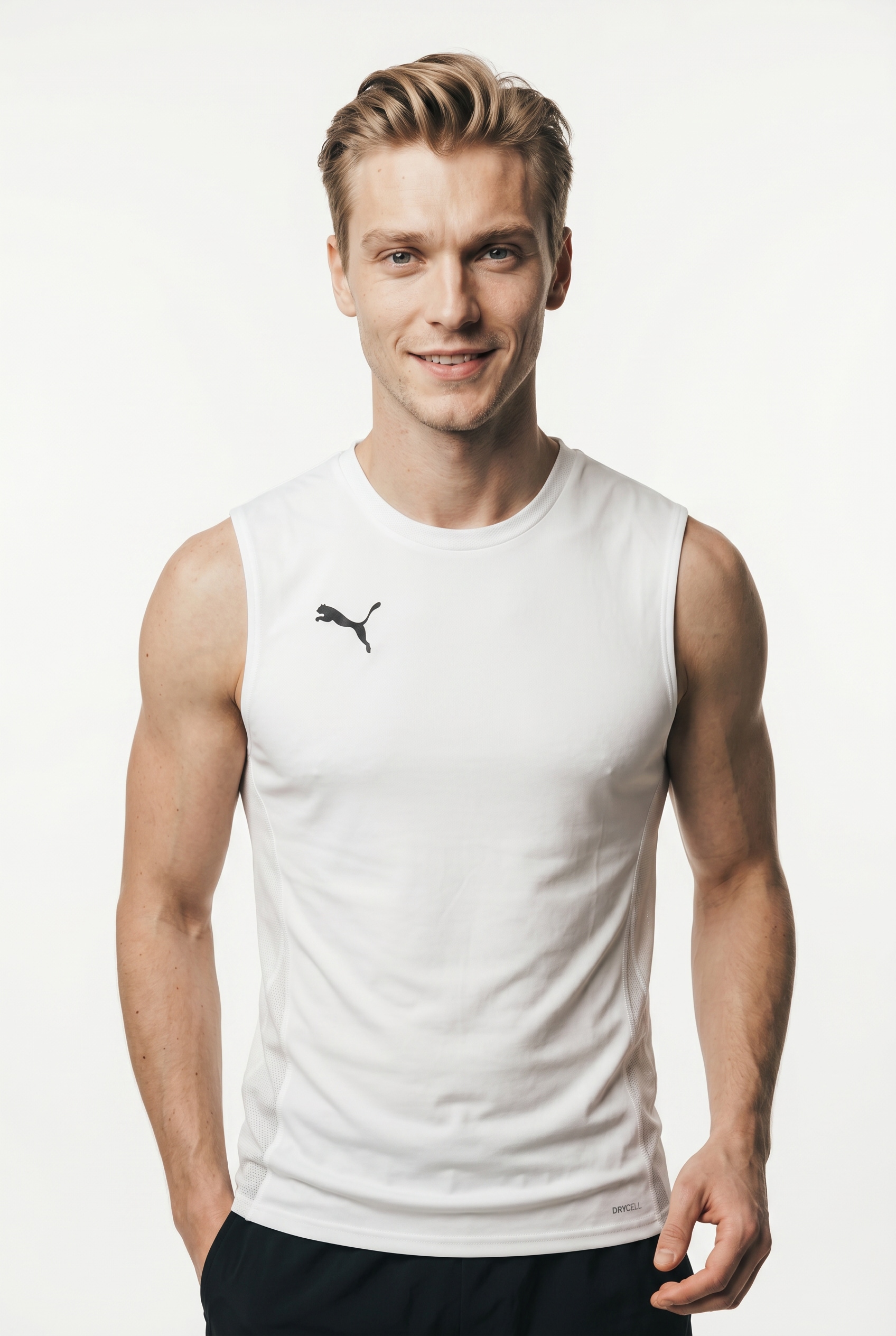 PUMA Maillot de foot »TEAMGOAL SLEEVELESS JERSEY« Pour football, sans manches, style sportif, en matière interlock