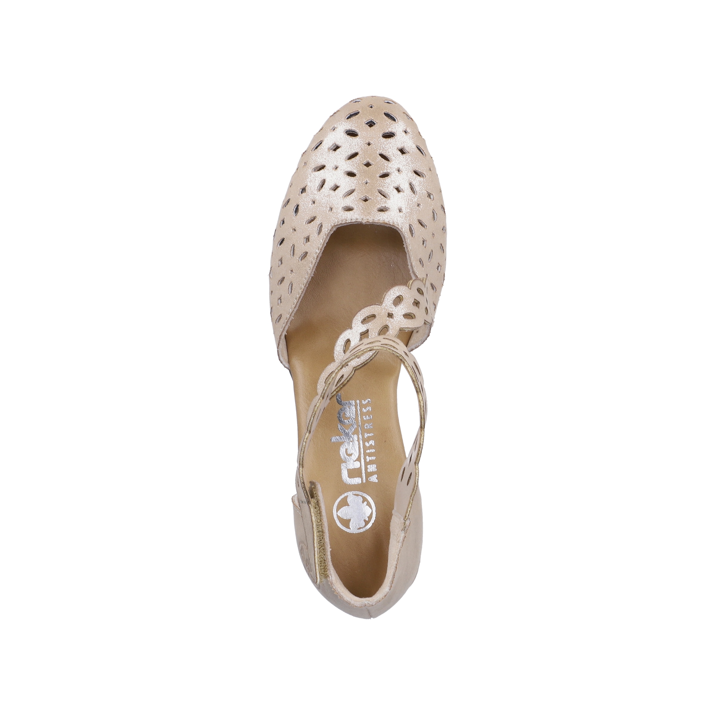 Rieker Escarpins à bride  chaussure d'été, escarpins avec fermeture velcro, talon bloc