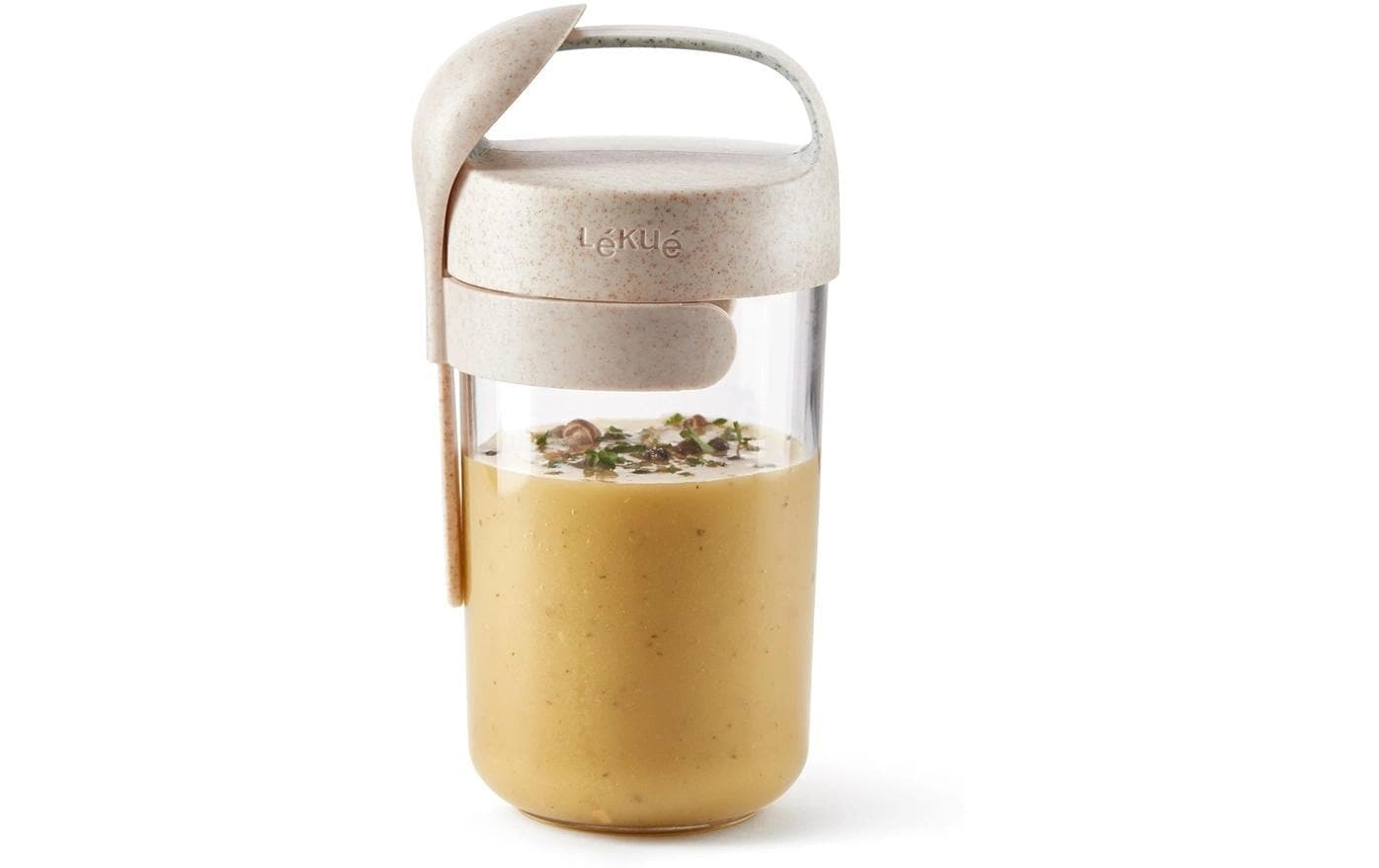   Gobelet »Lékué Smoothiebehälter To Go Organic 600 ml, Beige«