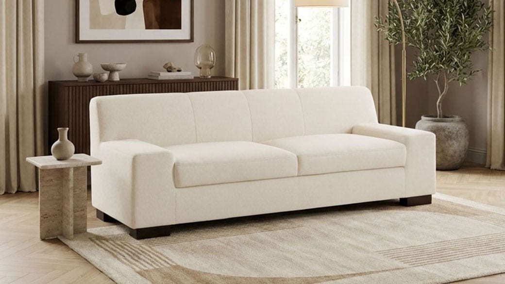 GOODproduct 3-Sitzer »Faxxe 212 x 85 cm, auch mit Schlaffunktion« aus pflegeleichtem, weichem Bezugsstoff