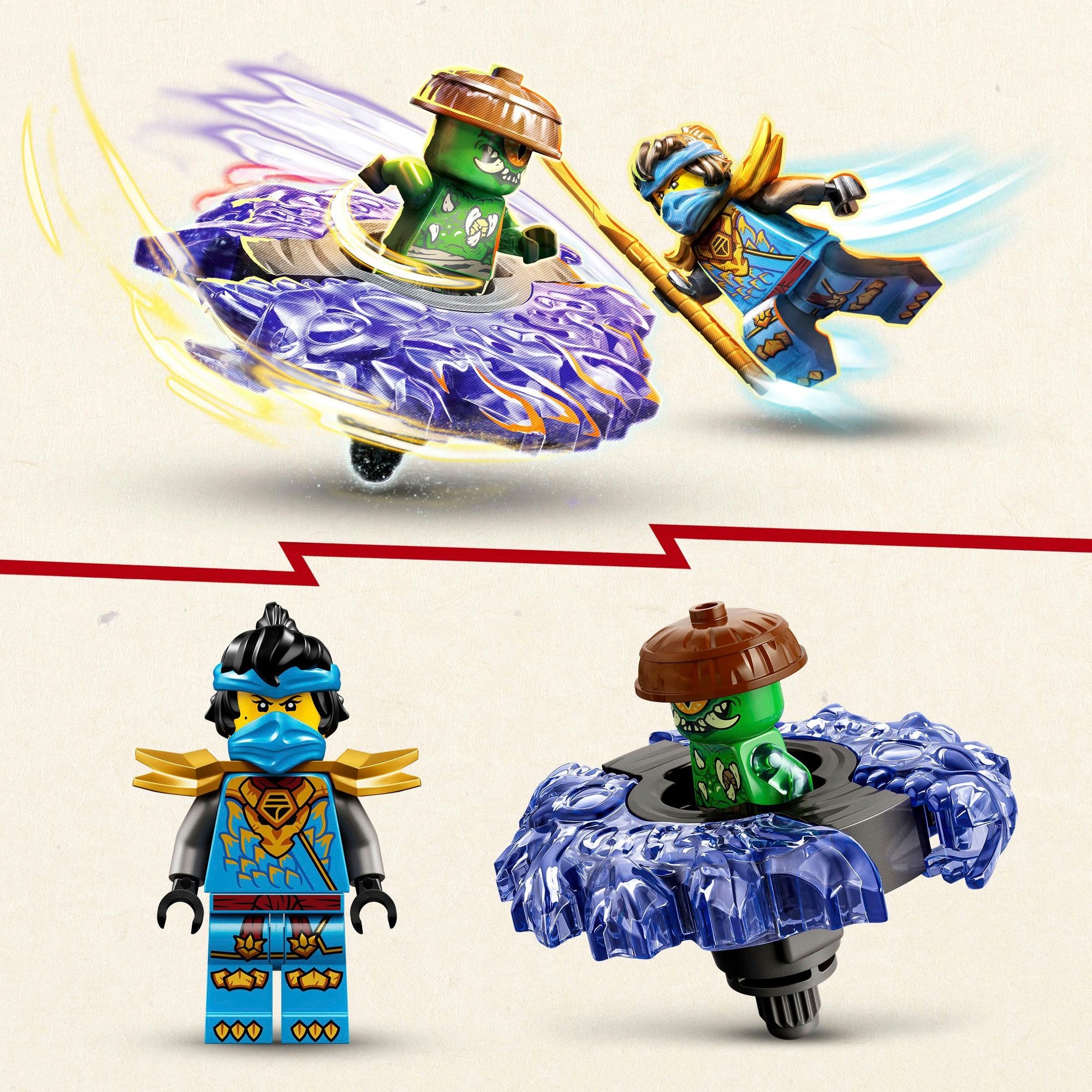LEGO® Konstruktionsspielsteine »Nya vs. Mutationsmonster-Spinner (71849), LEGO Ninjago«