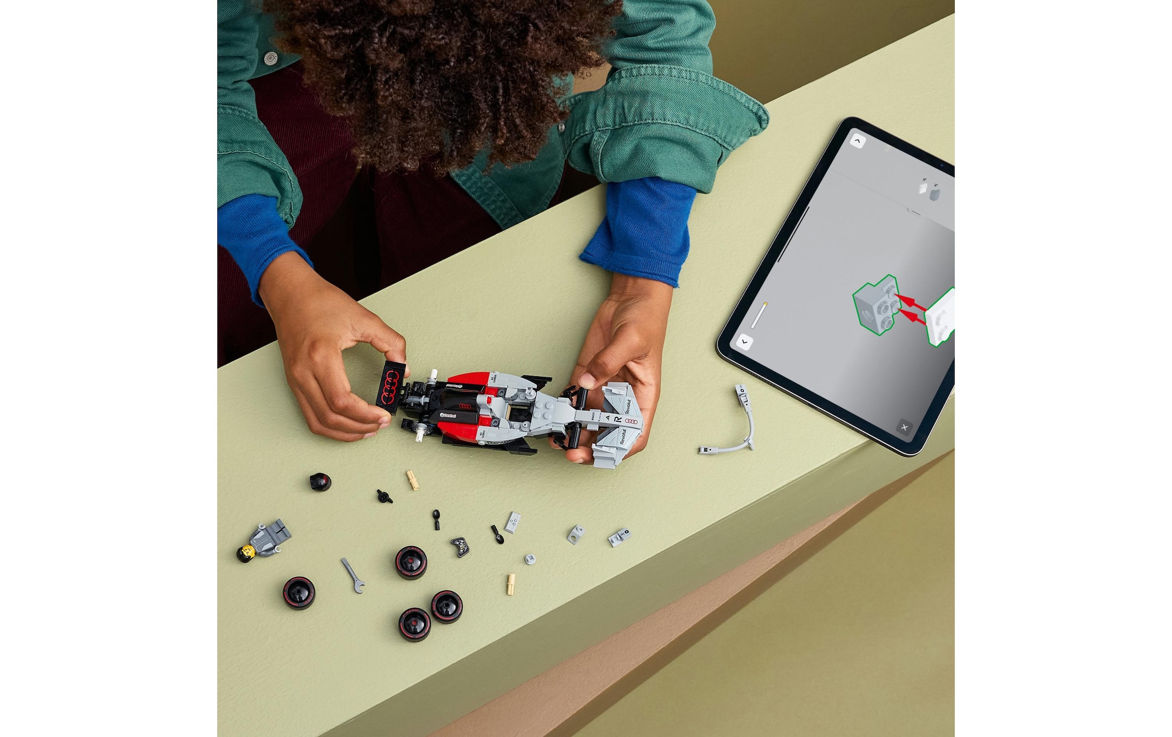 LEGO® Konstruktionsspielsteine »Audi Revolut F1 Team R26 Rennwagen (77259), LEGO Speed Champions«