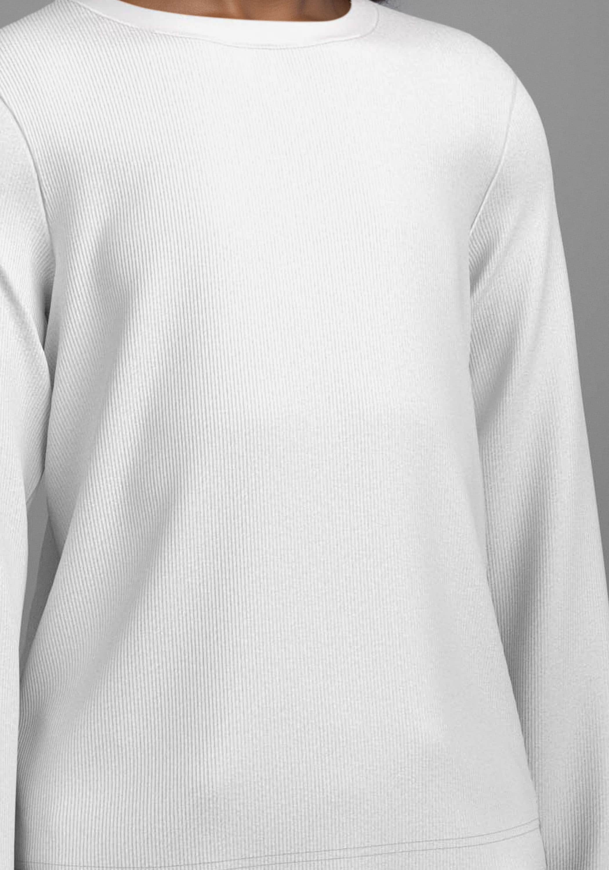 H.I.S Langarmshirt »2er Packung Shirts aus Rippware«, (2 tlg.), NEU: H.I.S für TEENS! 2er Pack Basic Langarmshirts