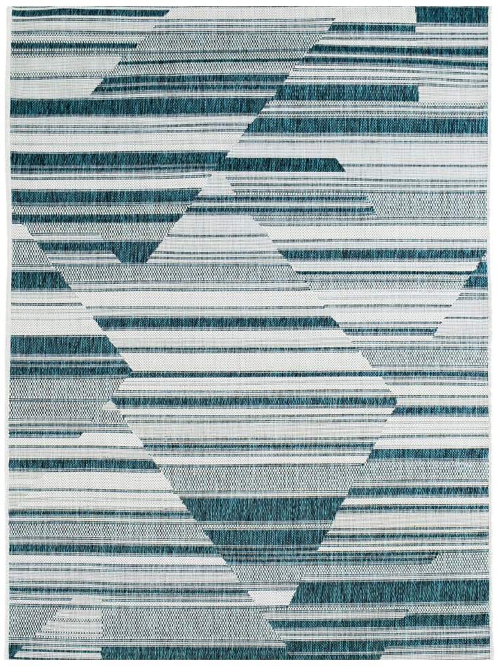 Carpet City Teppich »Outdoor 660«, prix Terrasse Balkon, Outdoor In/- Abstrakt, geeignet, à rechteckig, bas Wohnzimmer