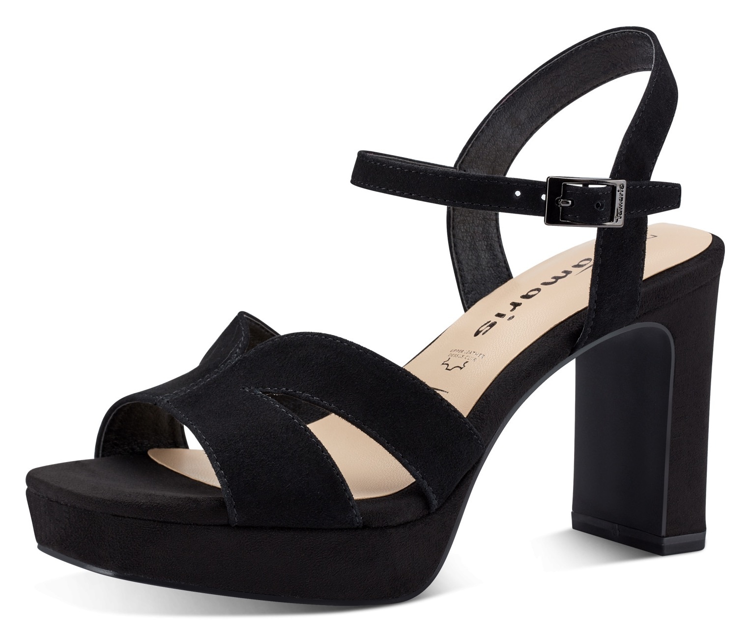 Image of Tamaris High-Heel-Sandalette Blockabsatz, Sommerschuh, Abendschuh, mit ANTIshokk-Absatz