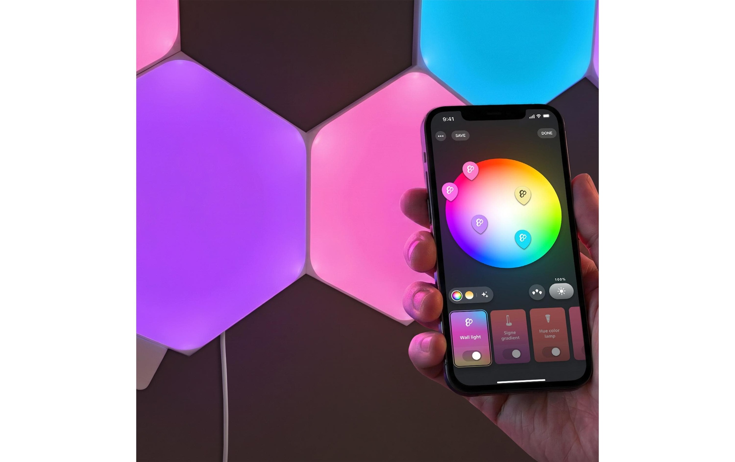 Philips Hue Draps de lit »Nanoleaf Wall light module EU«