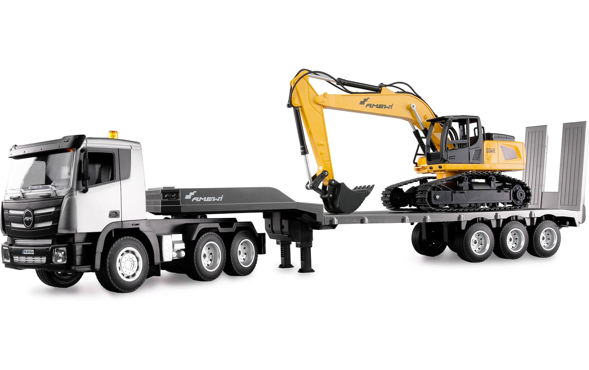 RC-LKW »G836E Zugmaschine und Bagger Set«