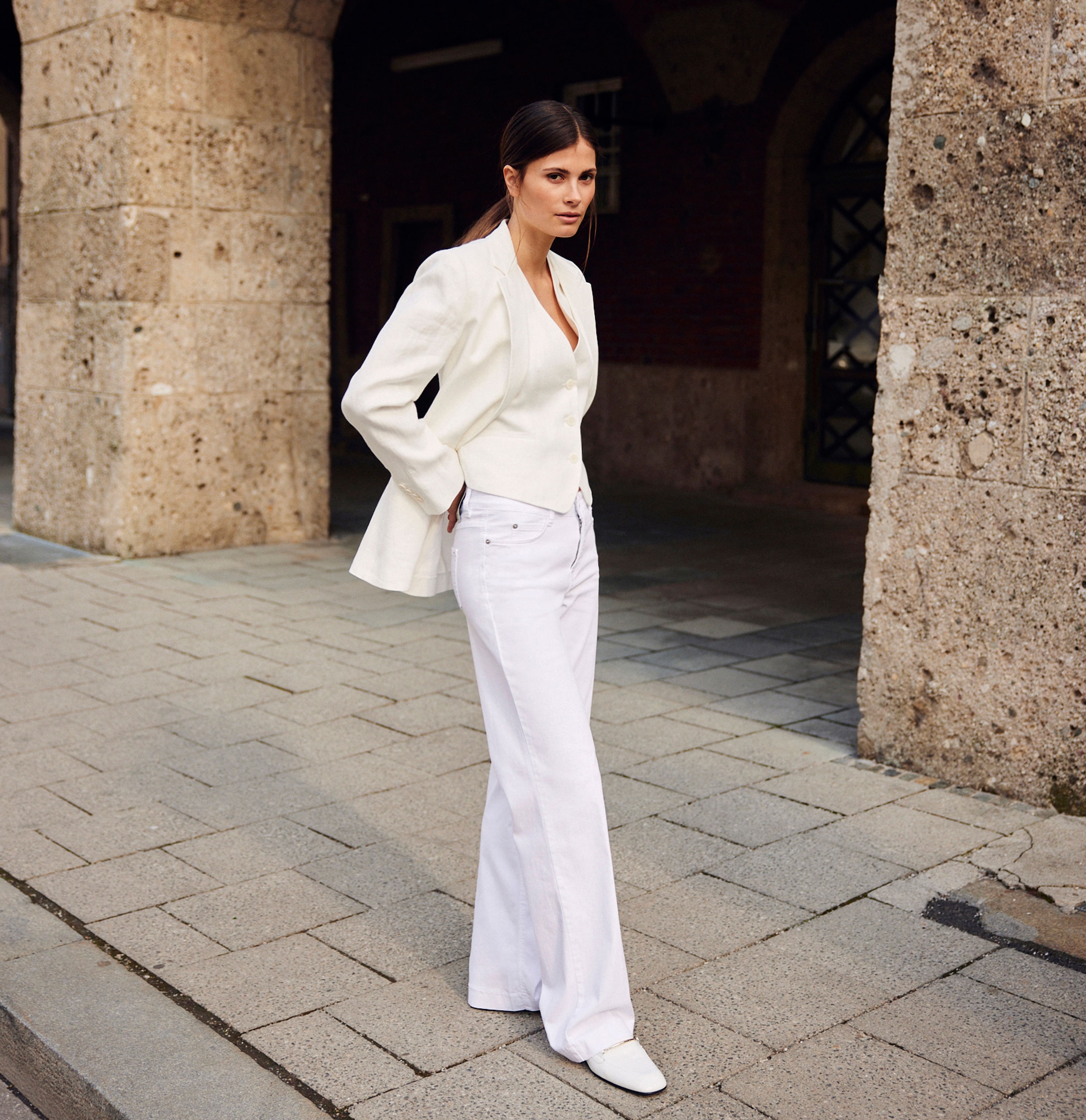 MAC Weite Jeans »DREAM WIDE« mit weitem Bein-Stretch