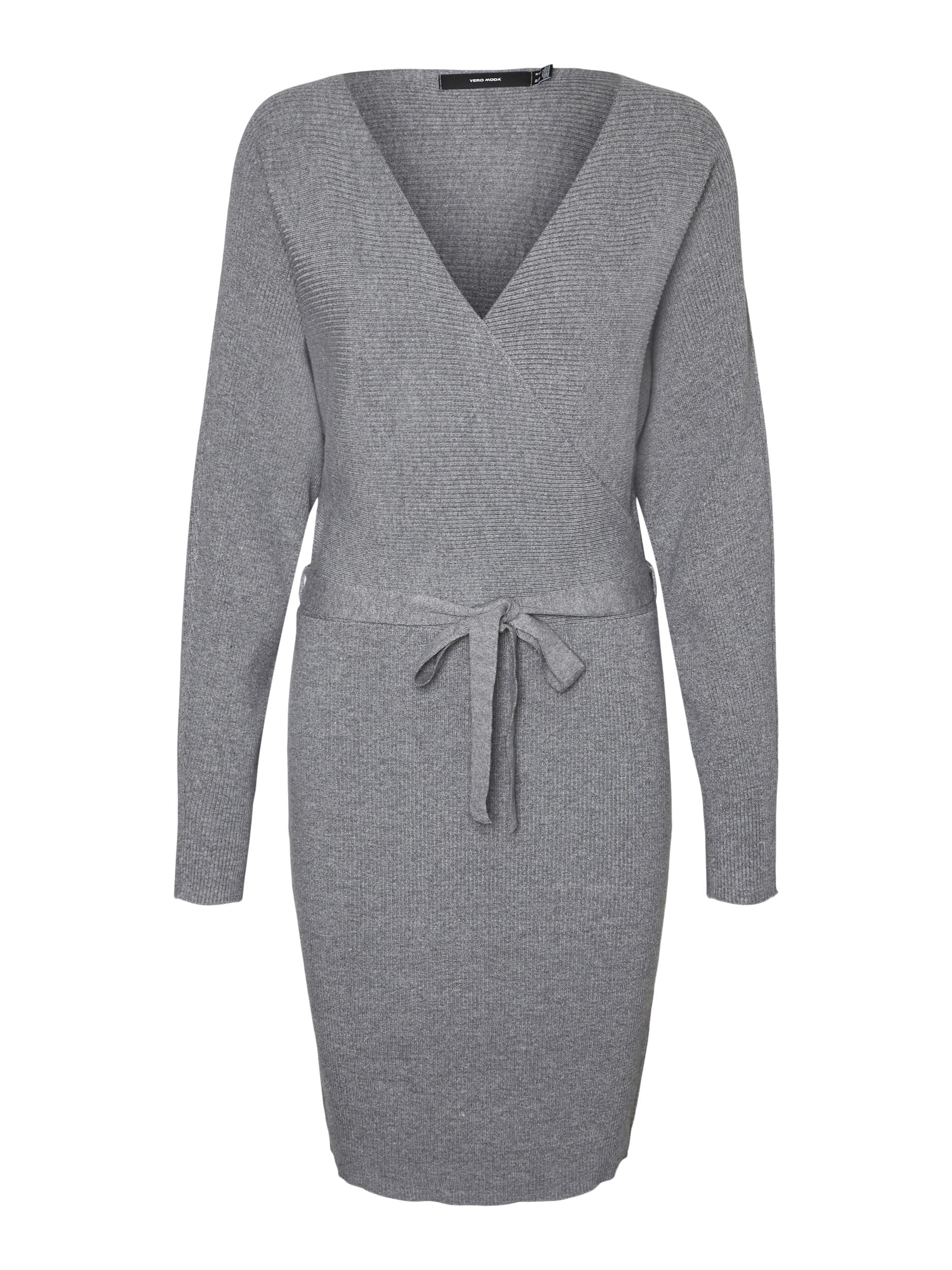 Vero Moda Strickkleid »VMHOLLYREM LS V-NECK DRESS GA NOOS«
