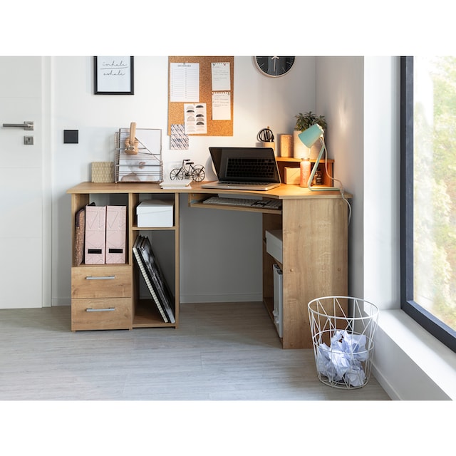 VOGL Möbelfabrik Schreibtisch »Sam«, Breite 137 cm, mit Tastaturauszug und  Towerfach kaufen
