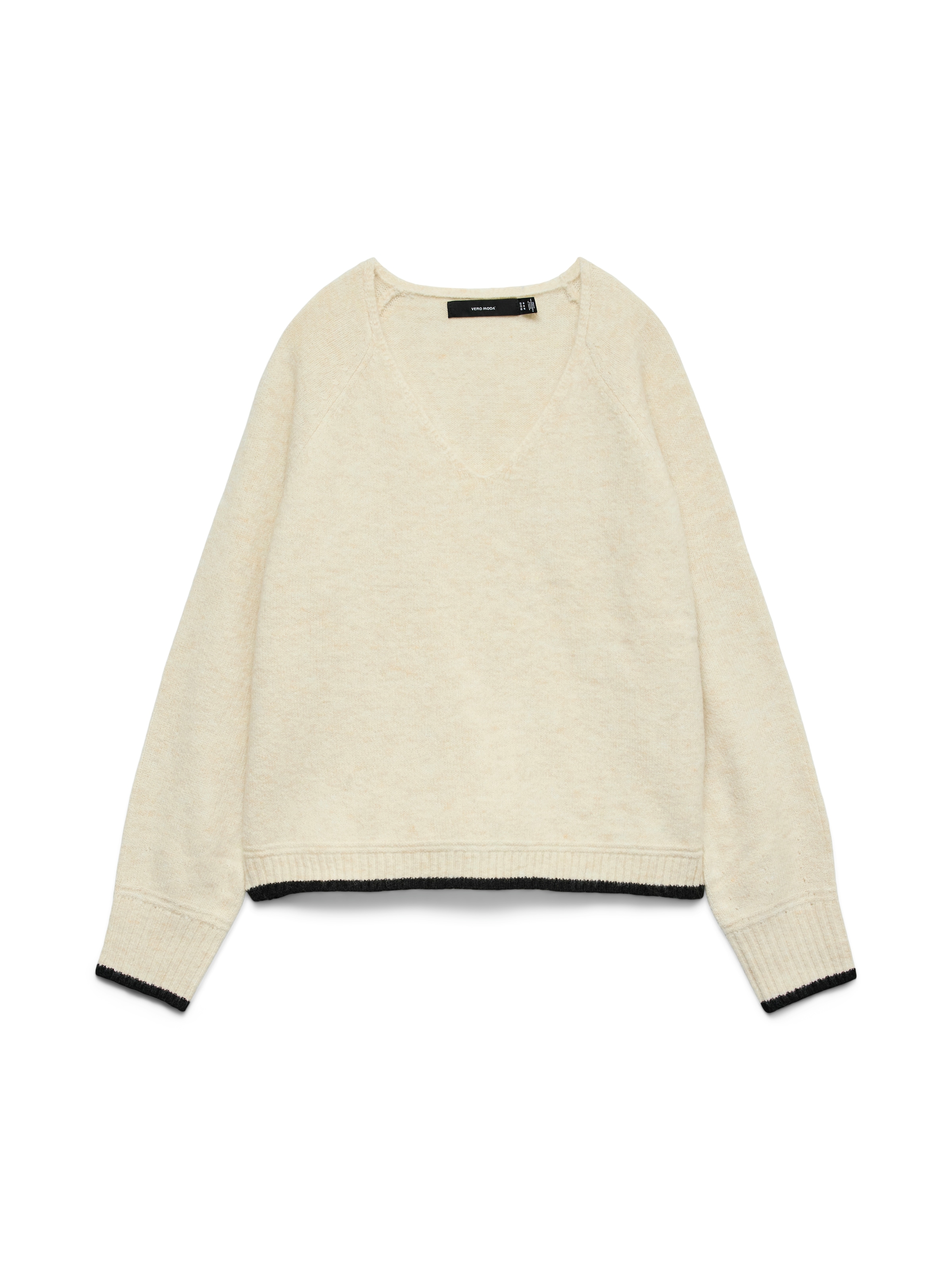 Image of Vero Moda Strickpullover "VMAQUARIUS LS V-NECK RAGLAN PULLOVER BF"