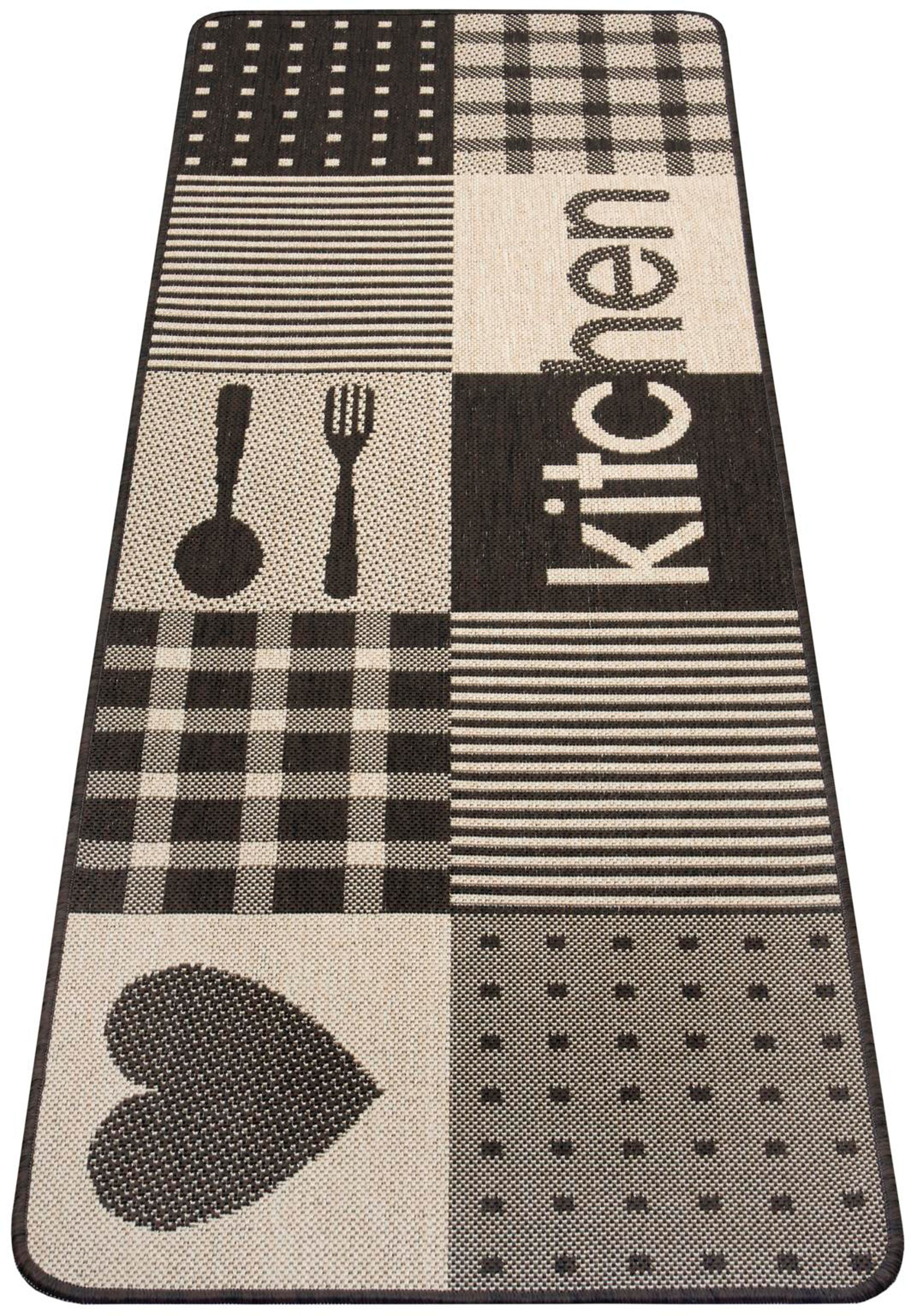 Image of HANSE Home Läufer »Patchwork Kitchen«, rechteckig, 5 mm Höhe, Flachgewebe, rutschhemmender Rücken aus TPA, Modernes Design, strapazierfähig, pflegeleicht, Gekettelt, Waschbar bei 30°C bei Ackermann Versand Schweiz