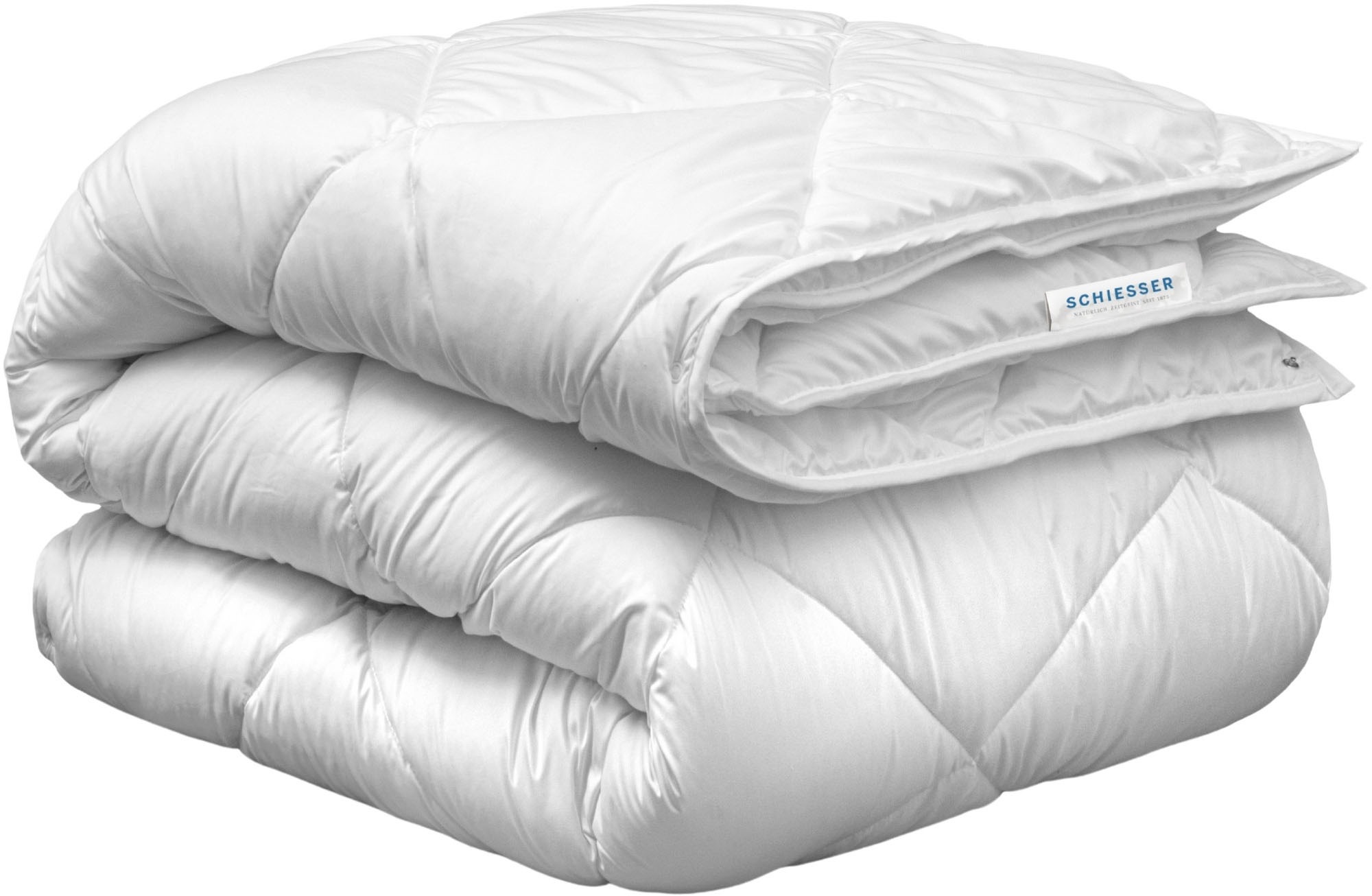 Image of Schiesser 4-Jahreszeitenbett "Lykke - 2 zusammenknöpfbare Steppdecken für Sommer und Winter" 4-Jahreszeiten 1 Stk. tlg. STANDARD 100 by OEKO-TEX zertifiziert