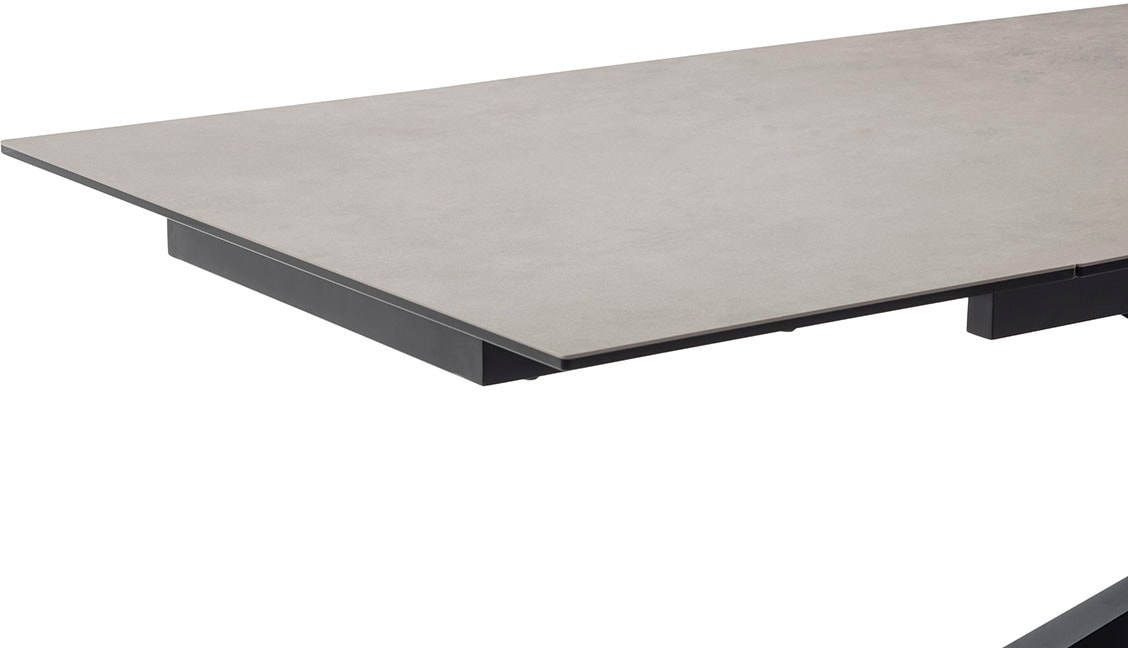 MCA furniture Table de salle à manger »TESERO Auszugtisch 200-300 cm« Einzelstück,  Keramik,Metall,Marmor-Optik,ausziehbar,belastbar 100kg,10-12 Pers.