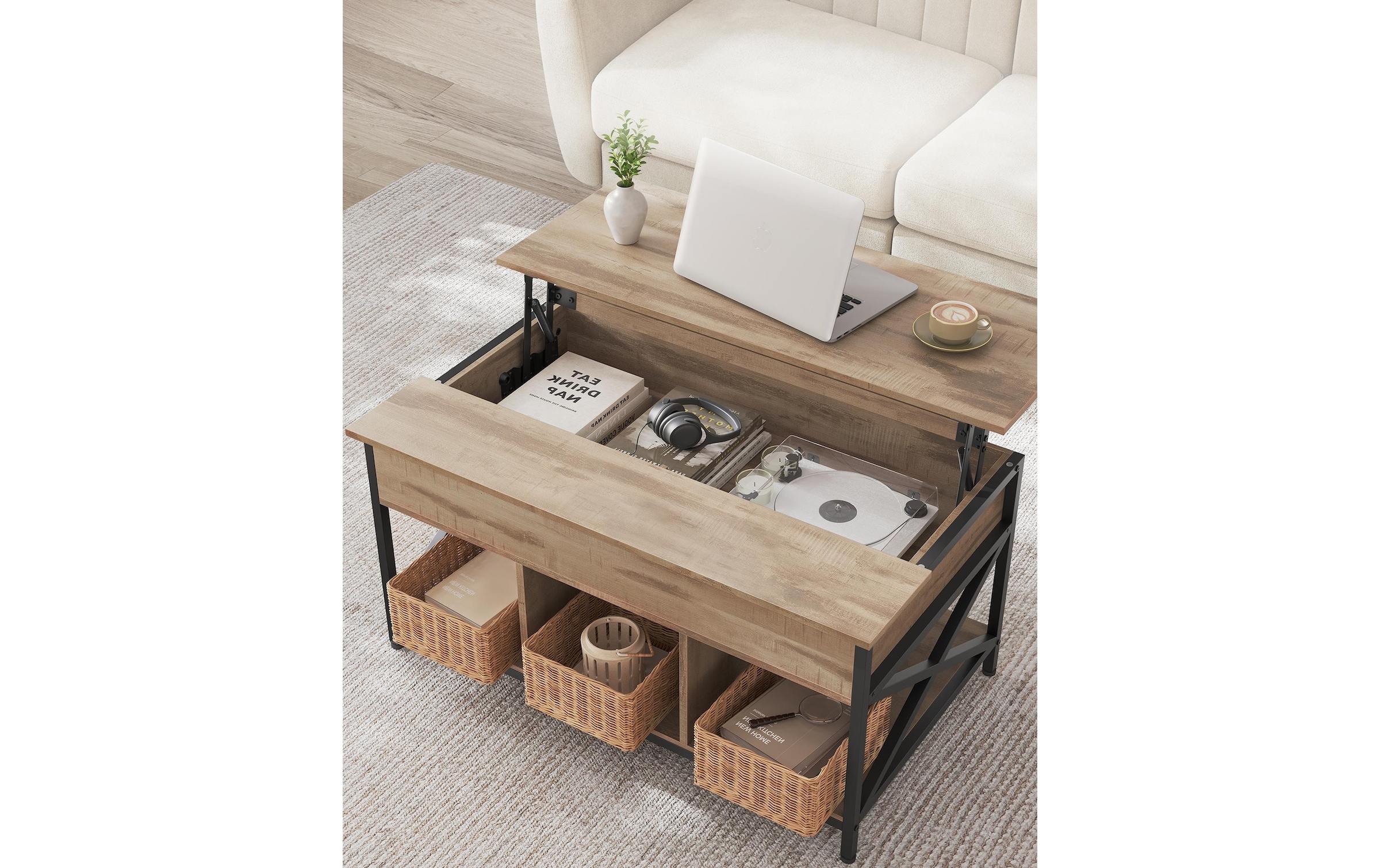 VASAGLE Couchtisch »100 x 48 cm/62 cm«
