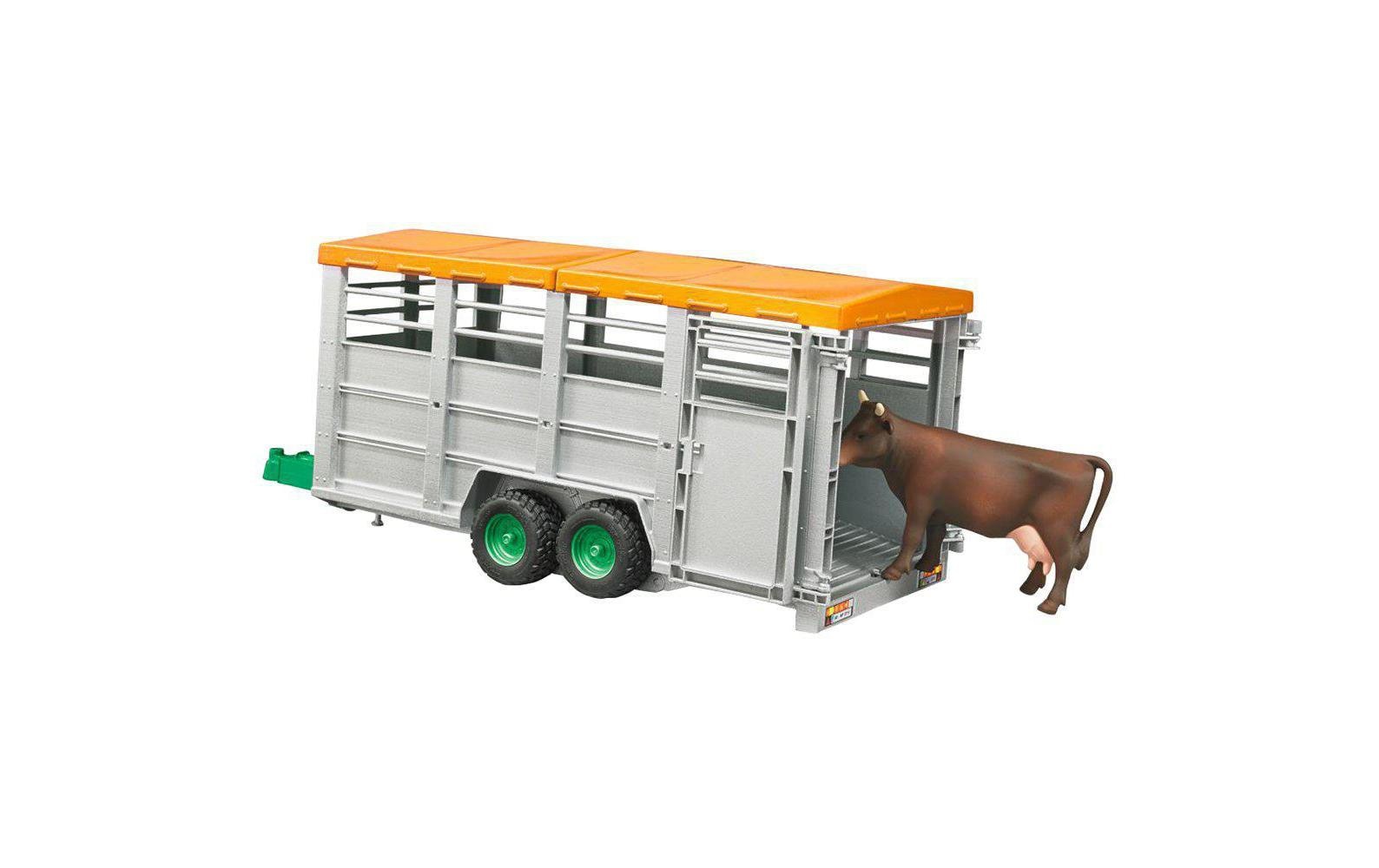 Bruder® Spielfahrzeug-Erweiterung »Viehanhänger mit 1 Kuh«