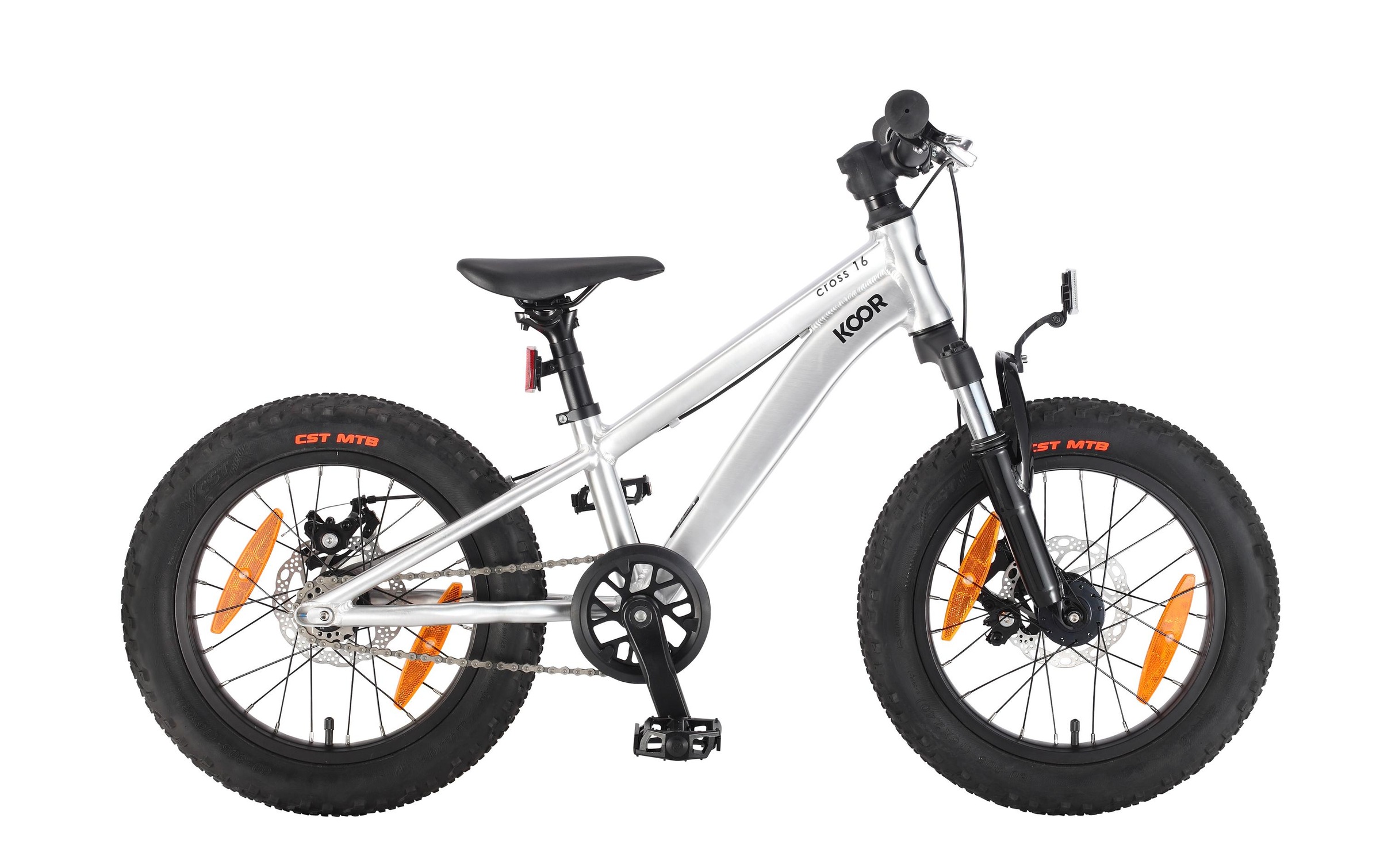 Image of KOOR Kinderfahrrad »Cross 16 Aluminium«, Der Artikel ist NICHT vollständig vormontiert. Die Endmontage durch eine fachkundige Person wird empfohlen. Vorderrad muss noch eingespannt und die Pedale montiert werden. bei Ackermann Versand Schweiz