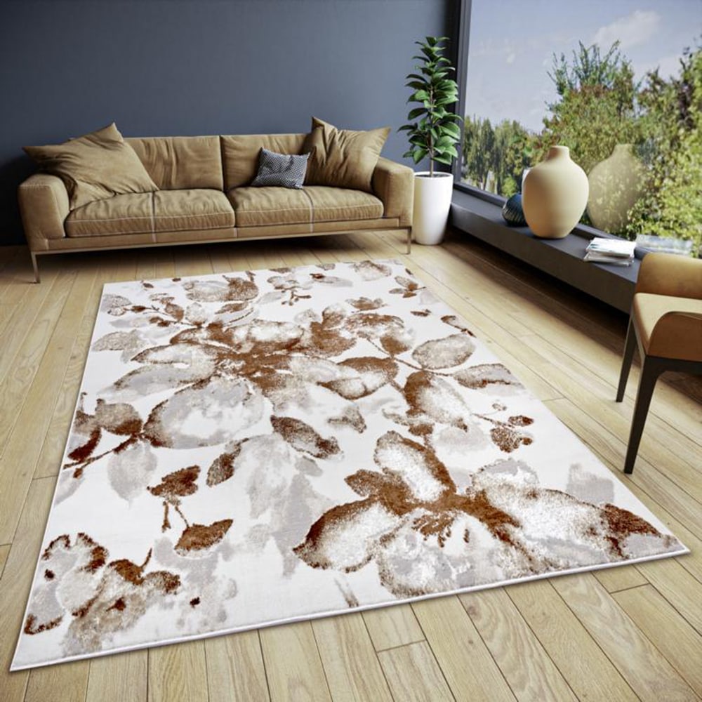 Image of HANSE Home Teppich "Floral" rechteckig 13 mm Höhe strapazierfähig, pflegeleicht, robust, glänzend