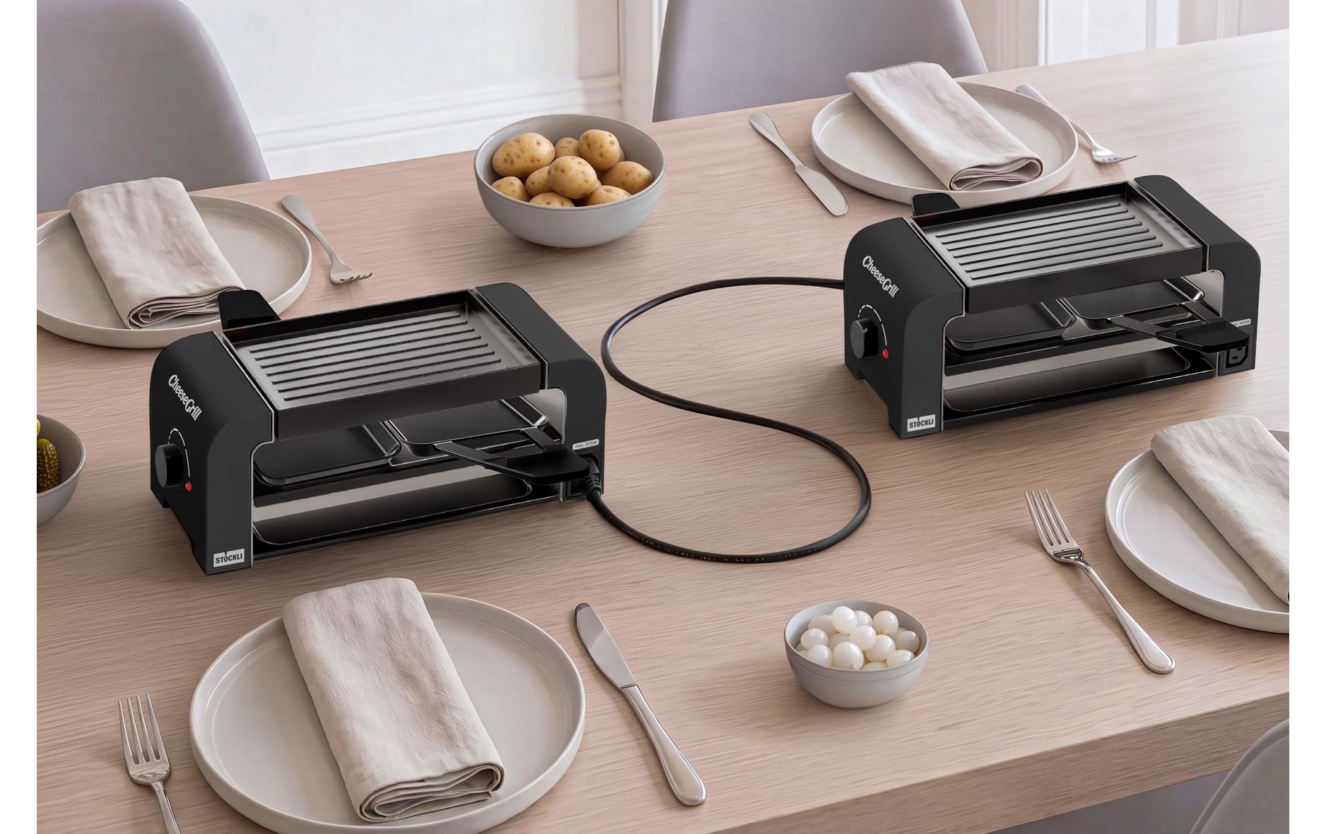 Stöckli Raclette »Stöckli CheeseGrill 2 Connect Set 12 Personen«