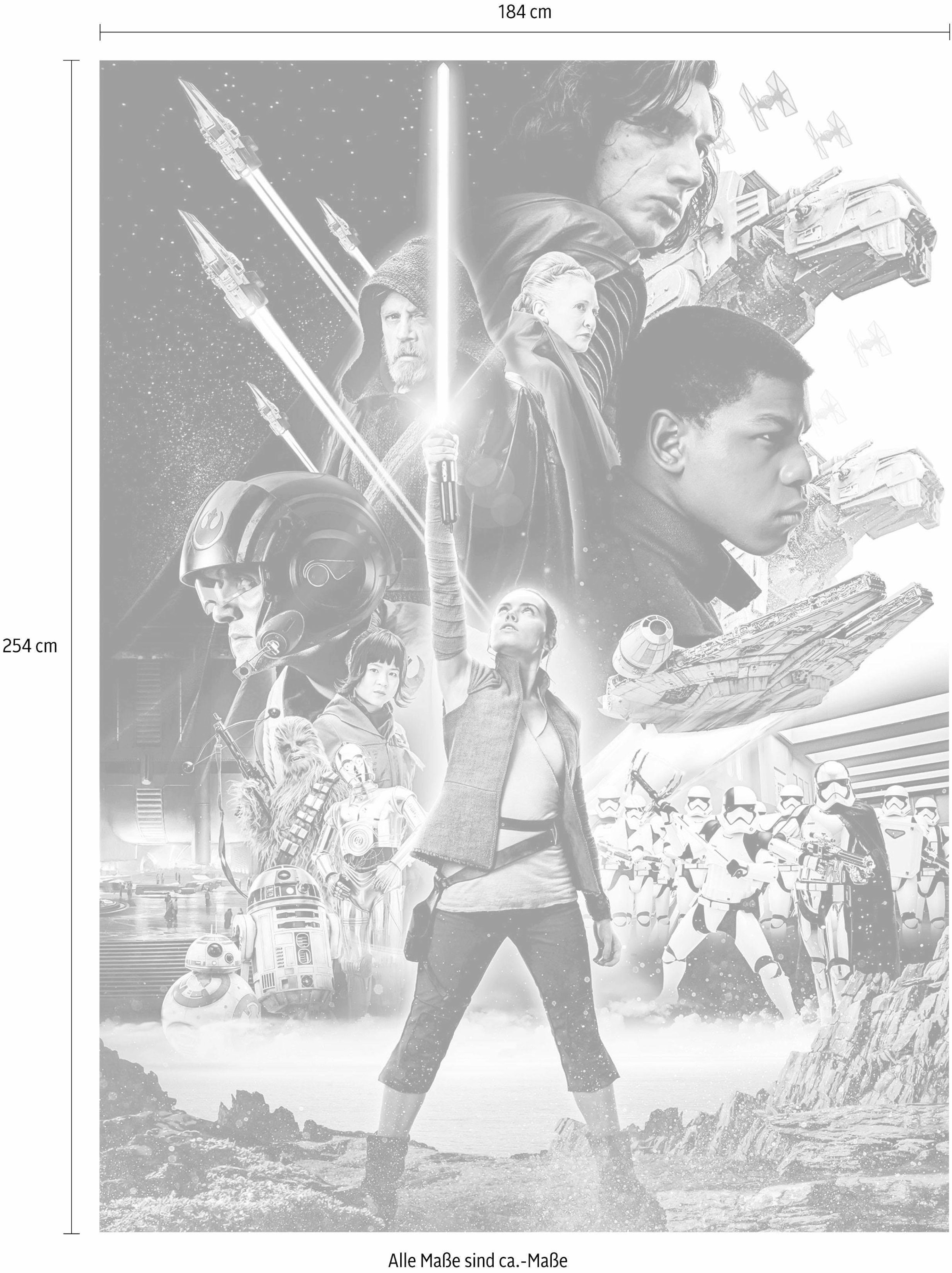 Komar Fototapete »STAR WARS Balance - Grösse 184 x 254 cm«, bedruckt, Kinderzimmer