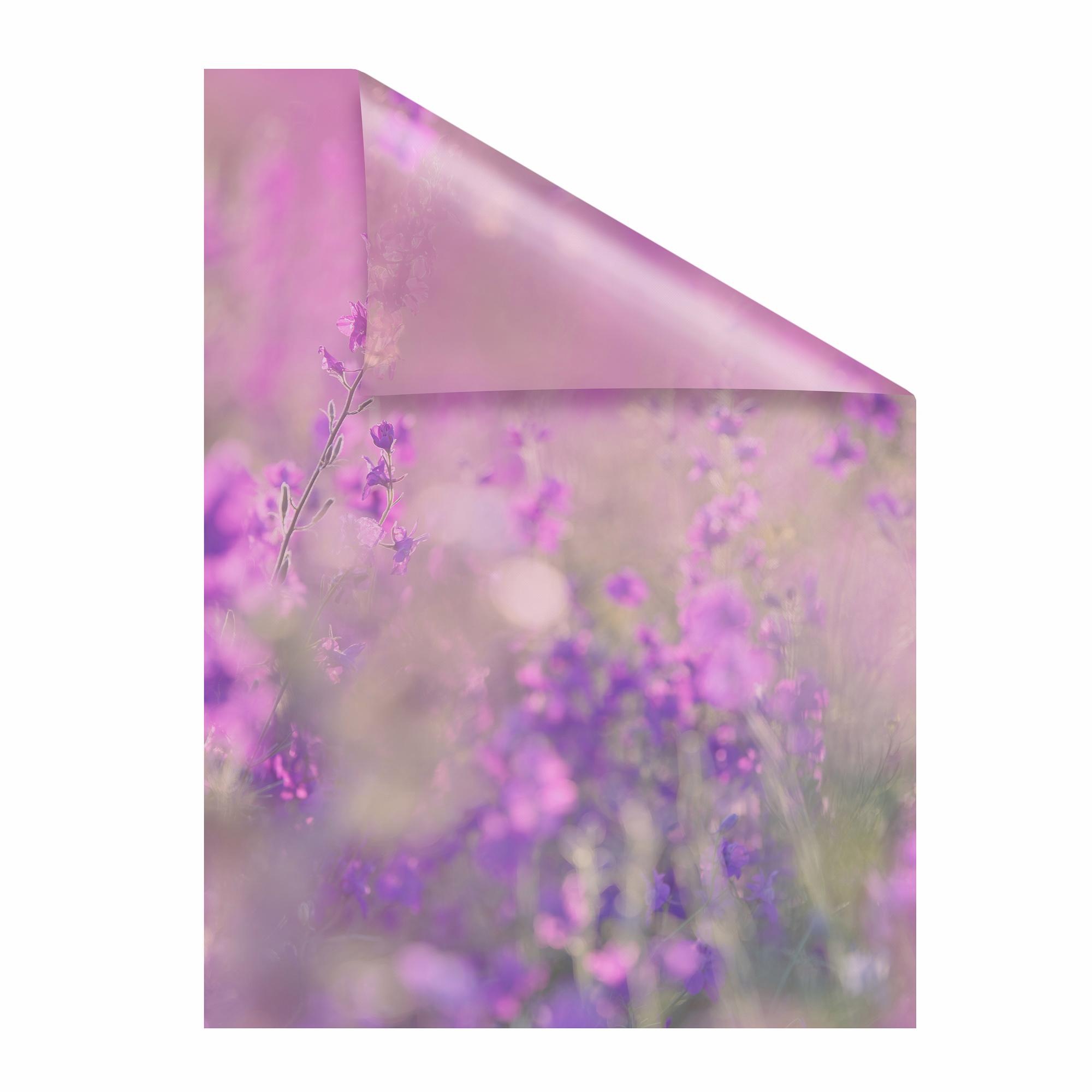 Image of LICHTBLICK ORIGINAL Fensterfolie "Blumenwiese" 1 Stk. blickdicht strukturiert Klebepunkte