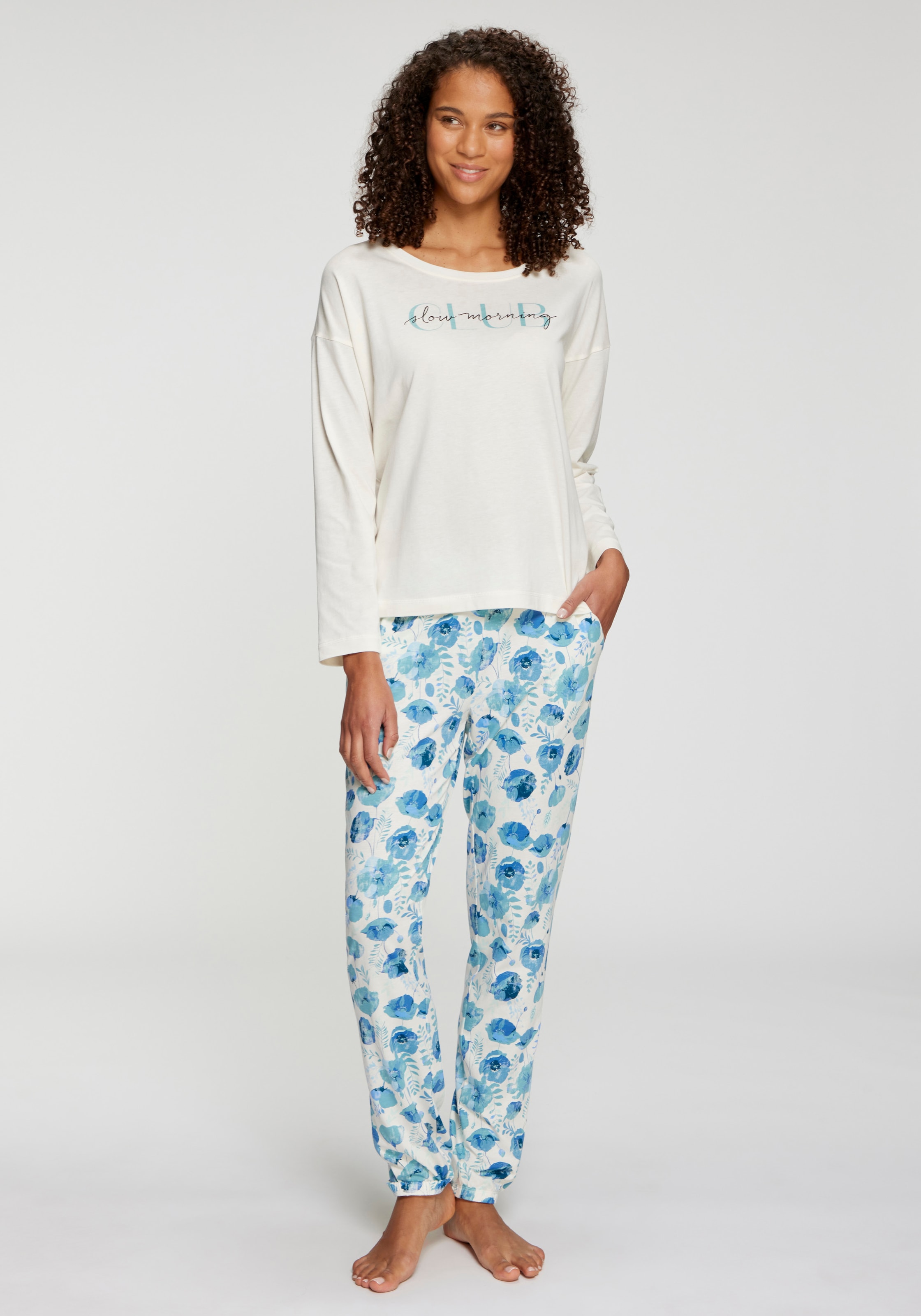 Vivance Dreams by Lascana Pantalon de pyjama  avec poches passepoilées