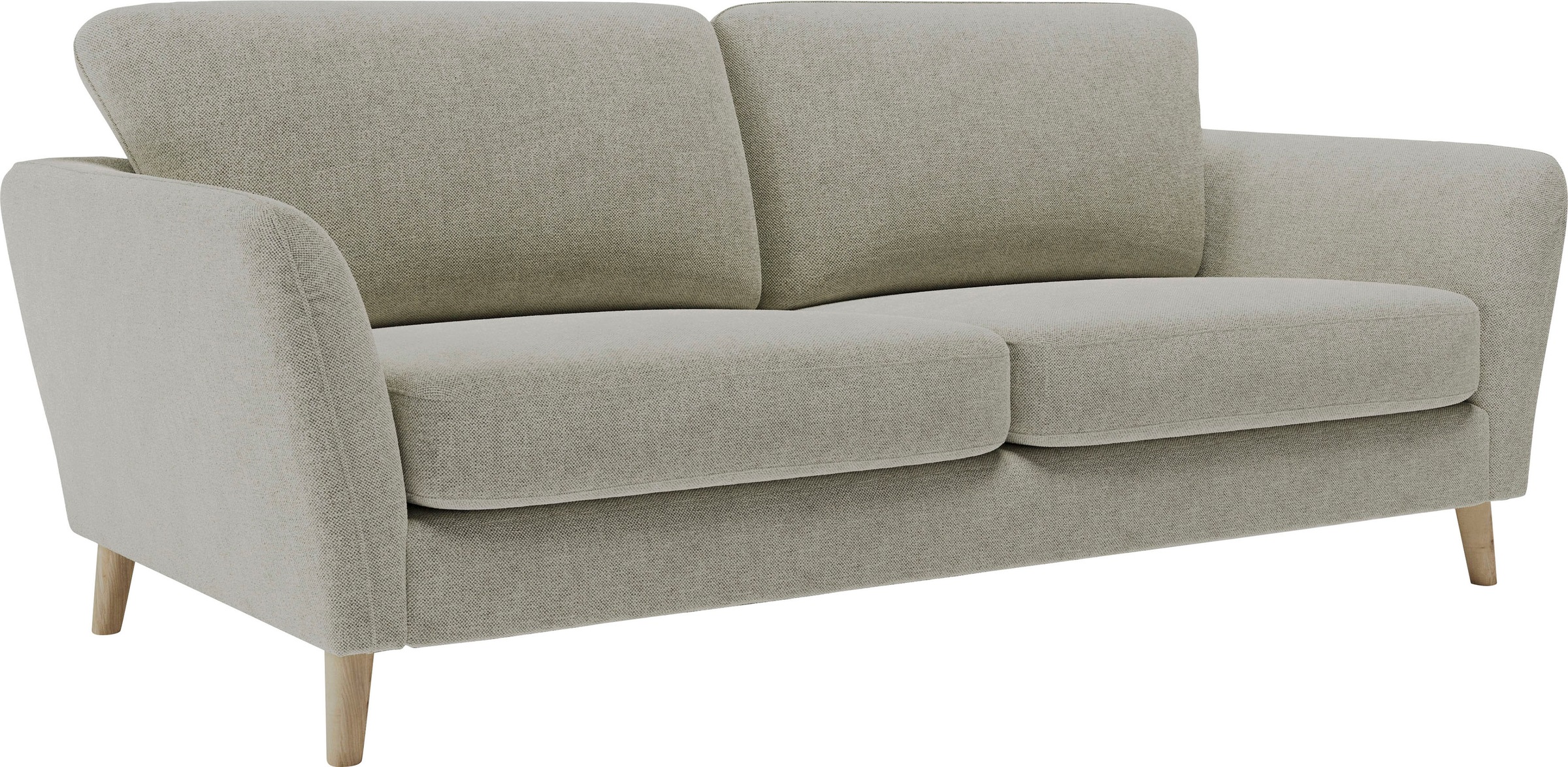 Home affaire 3-Sitzer »MARSEILLE 3er Sofa 206 cm, Cord, Flachgewebe, Struktur, Webstoff«, Massivholzbeine Eiche, Landhausstil, Wellenunterfederung