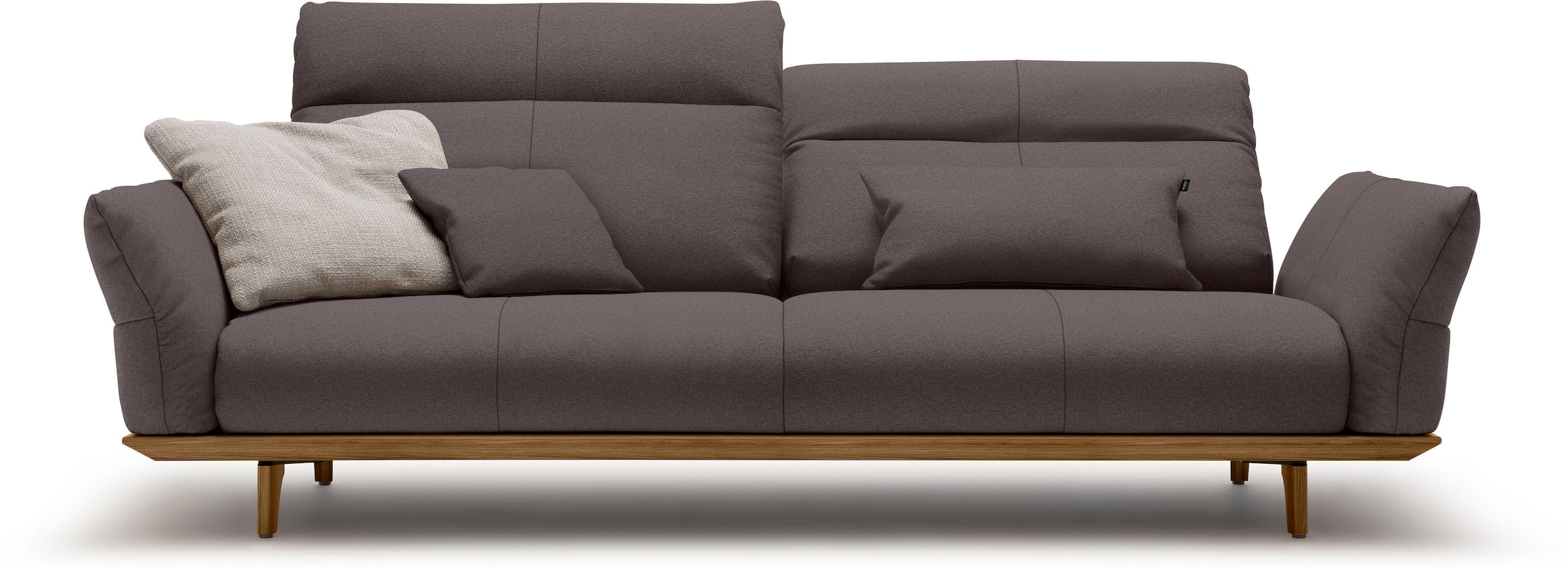 Creation BY ROLF BENZ 3,5-places »CR.460 Designsofa, erstklassiger Sitzkomfort, verstellb. Rückenlehne« Socle et pieds en noyer, largeur 228 cm
