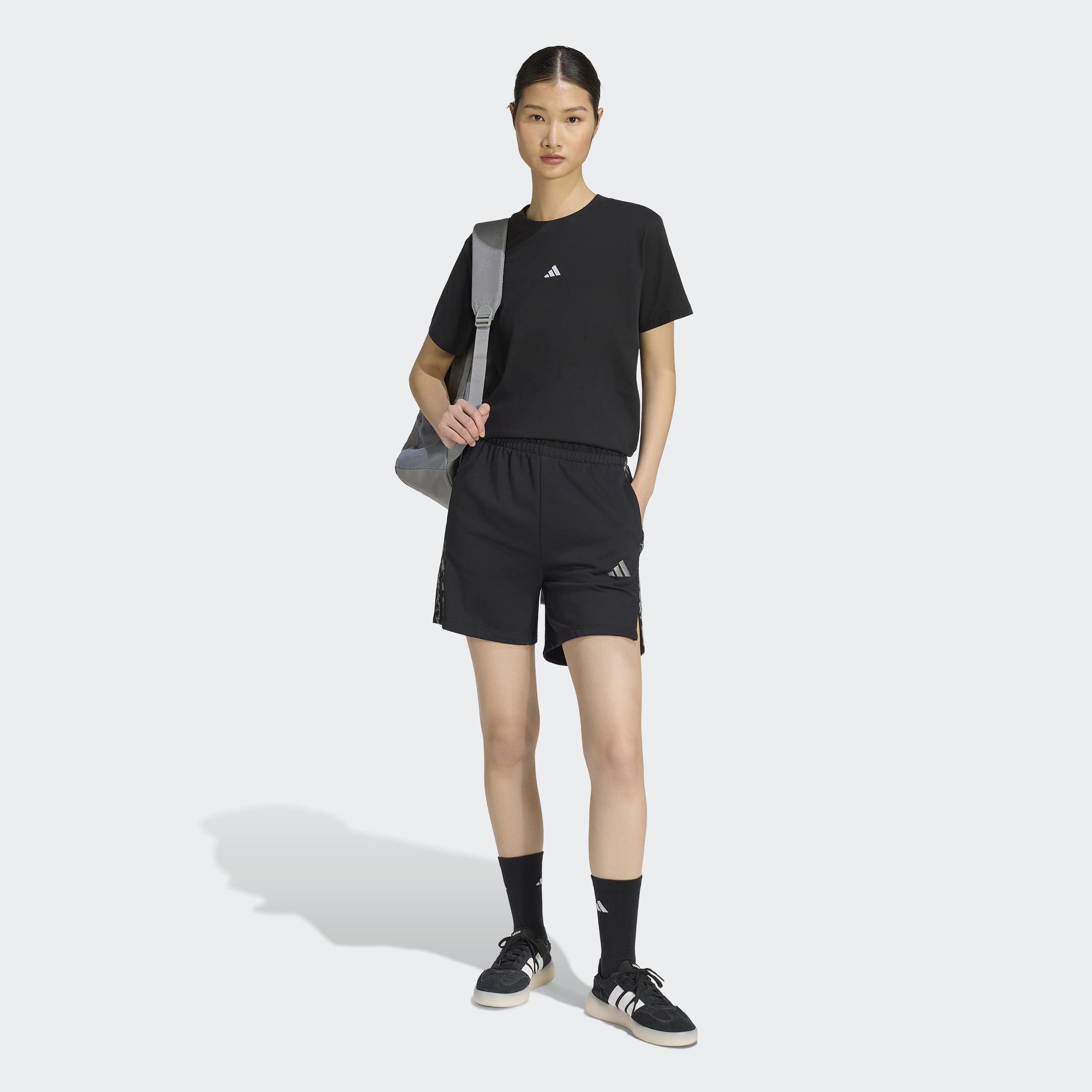 adidas Sportswear Shorts »W AOP 3S SHO«  für Erwachsene, aus Baumwolle, mit Gummizug, enger Schnitt