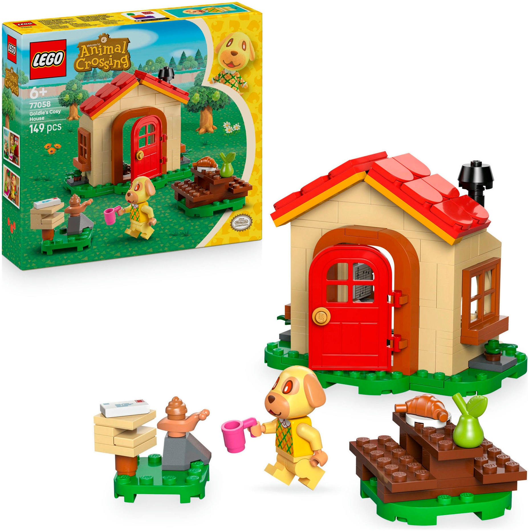 Image of LEGO Konstruktionsspielsteine "Bienchens gemütliches Haus (77058), LEGO Animal Crossing" Made in Europe