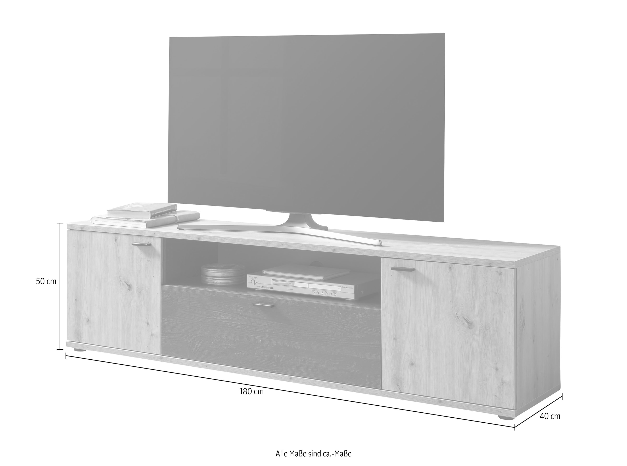 HELA TV-Board »Atlanta«, Breite 180 cm